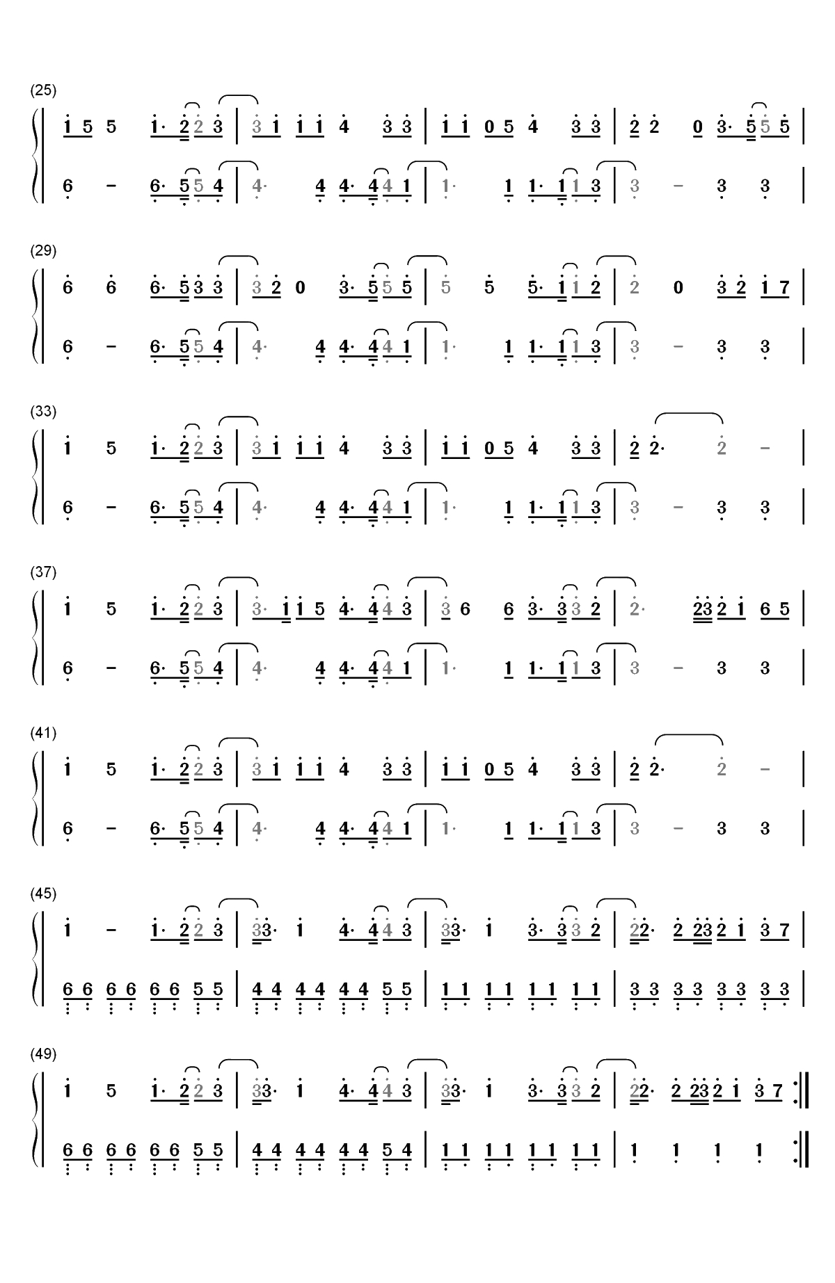 No Sleep-Martin Garrix ft Bonn双手简谱预览2