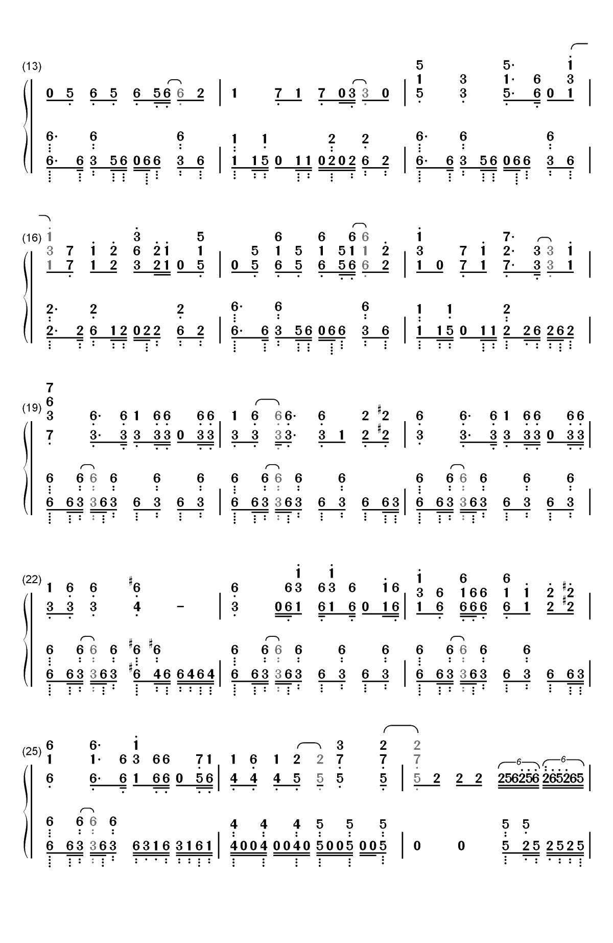 KODO-魔法少女特殊战明日香OP双手简谱预览2