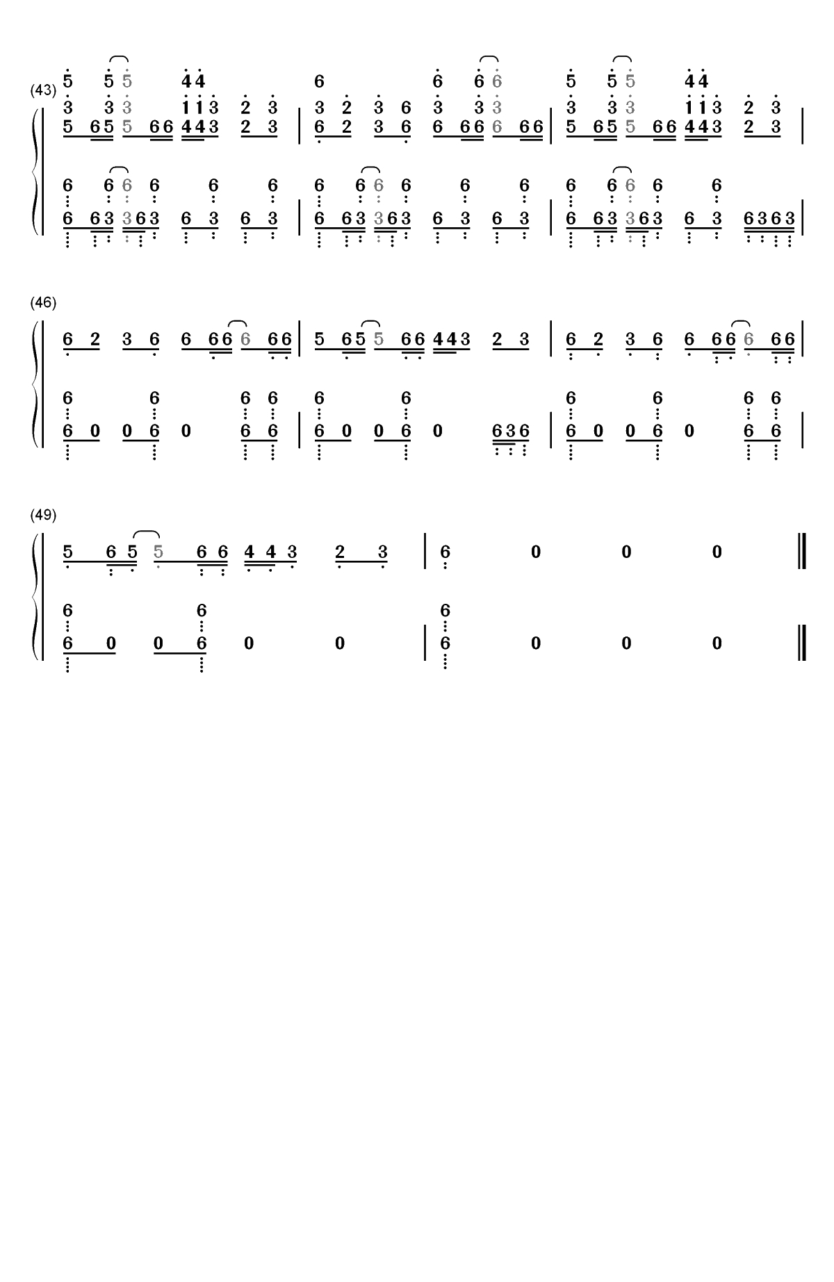 KODO-魔法少女特殊战明日香OP双手简谱预览4