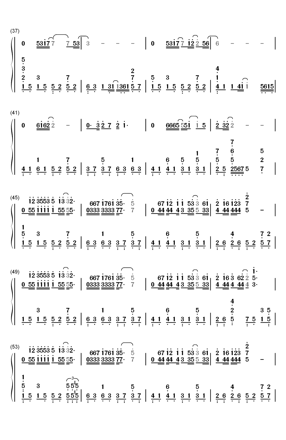 不让我的眼泪陪我过夜-齐秦双手简谱预览3