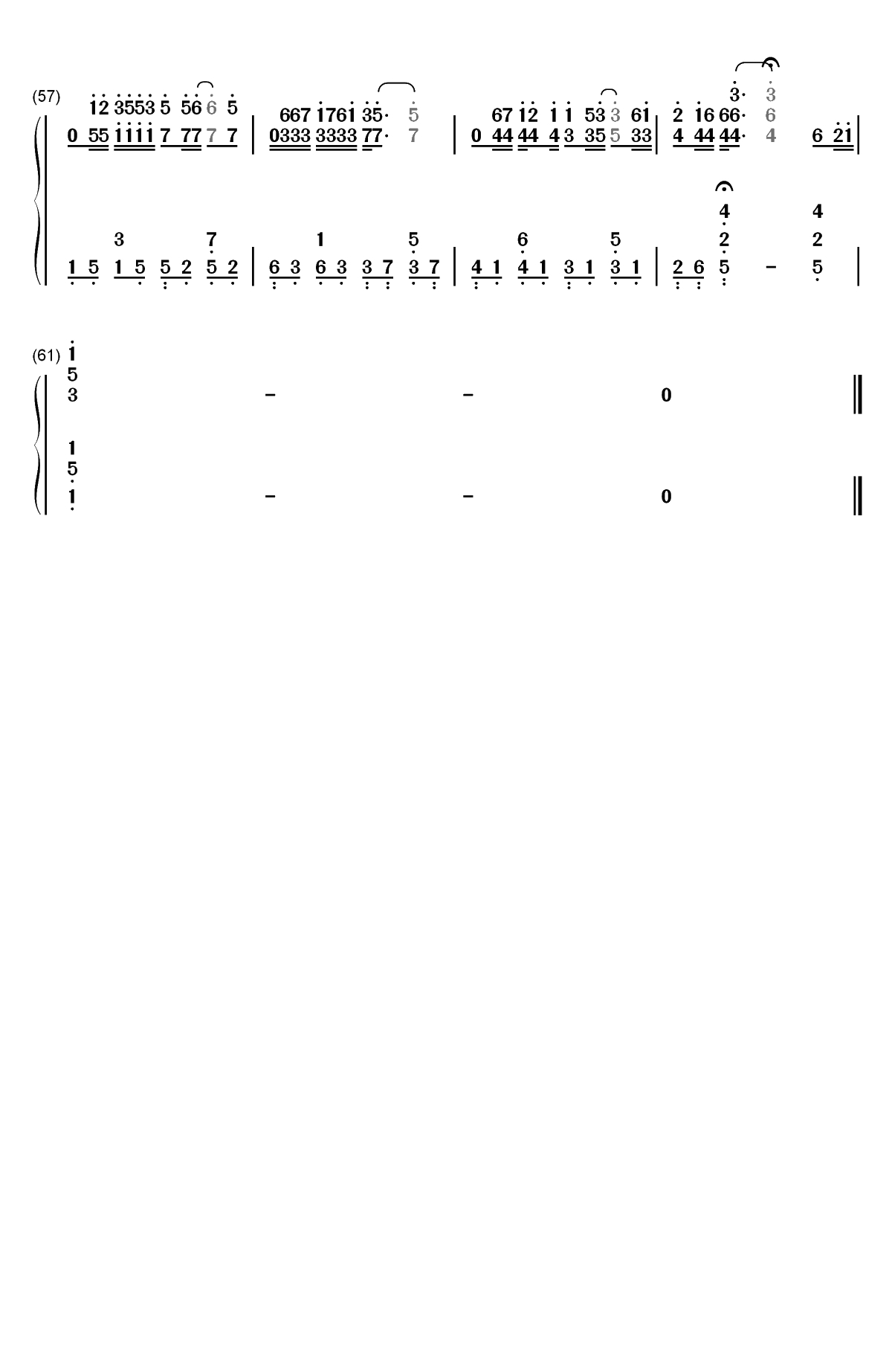 不让我的眼泪陪我过夜-齐秦双手简谱预览4