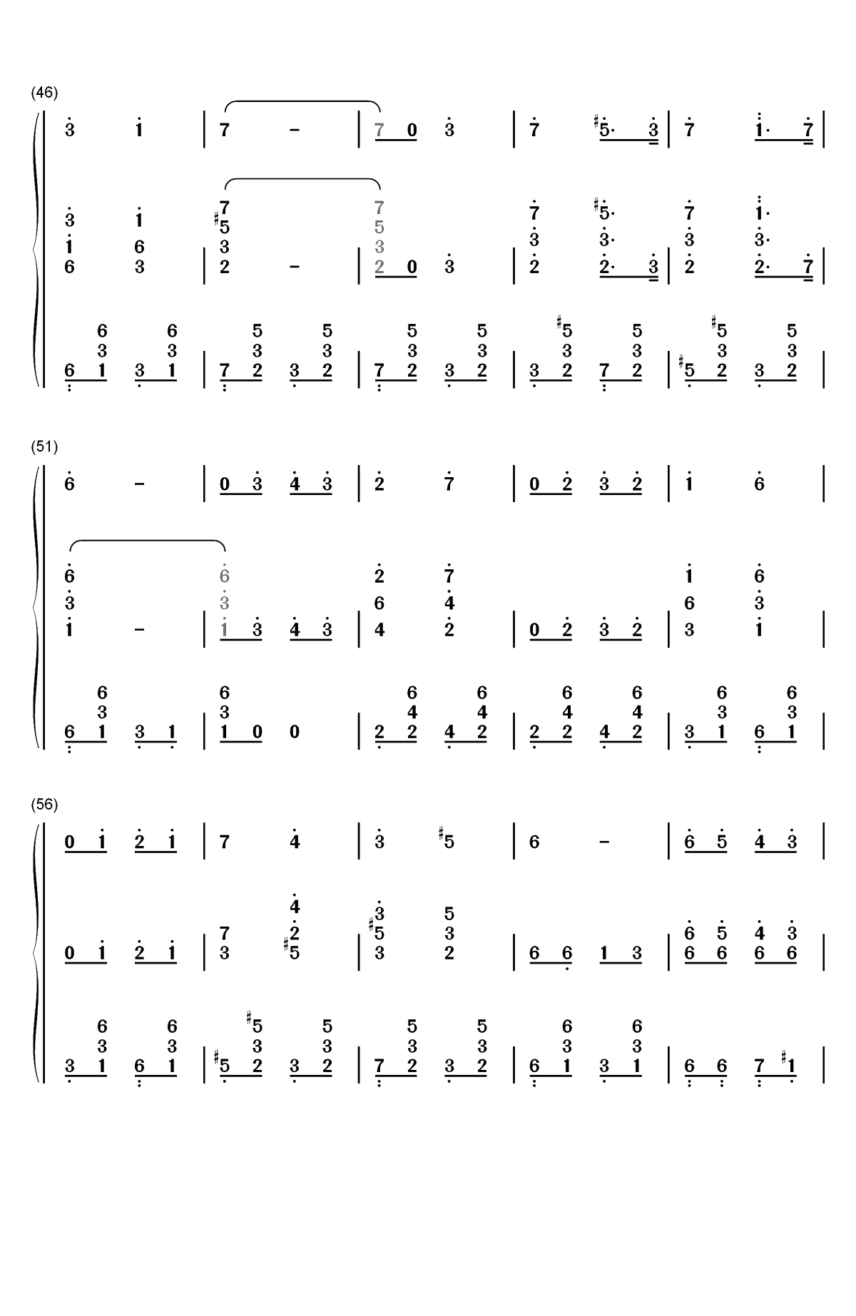 斯拉夫女人的告别-斯拉夫送行曲双手简谱预览4