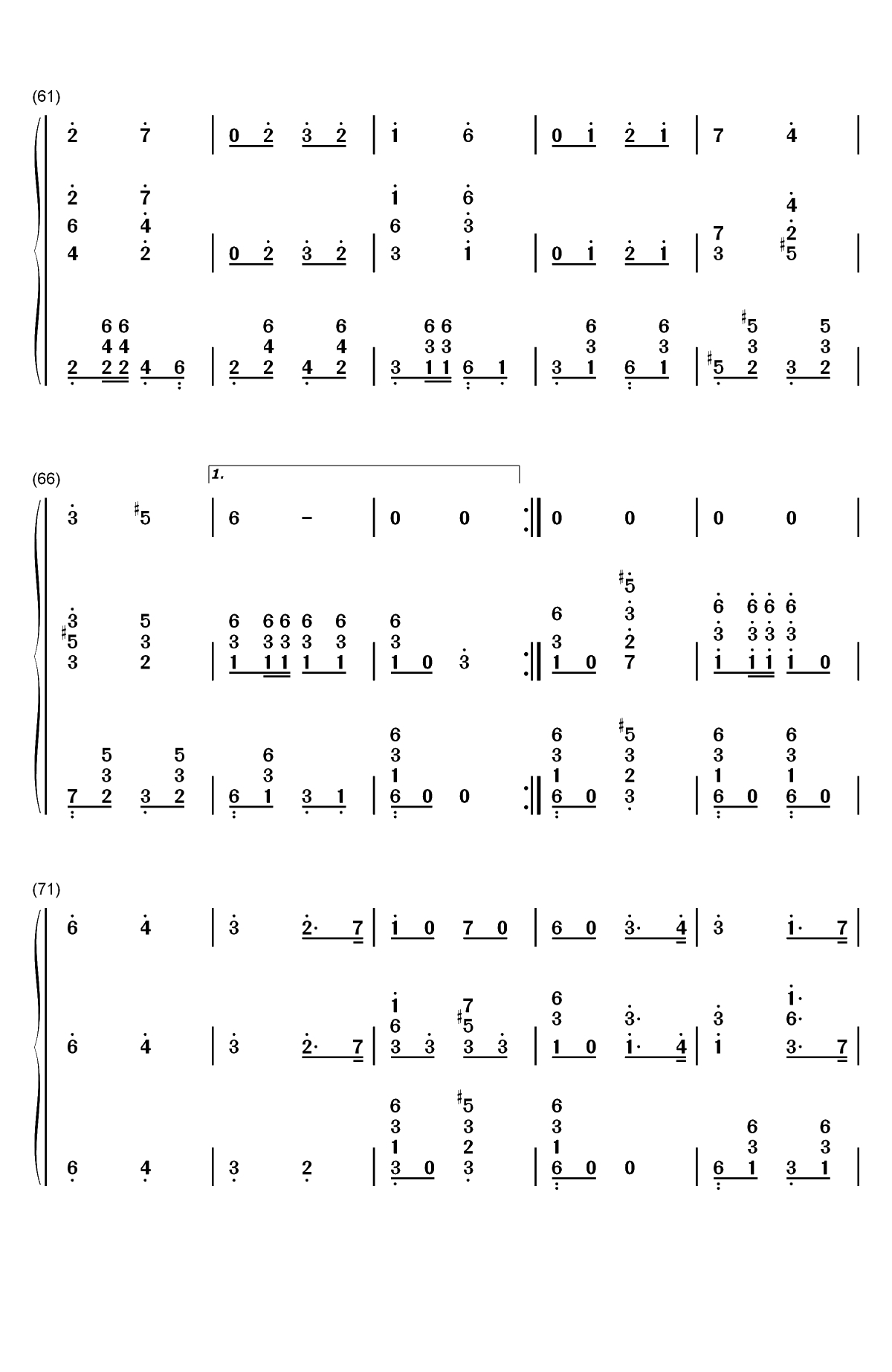 斯拉夫女人的告别-斯拉夫送行曲双手简谱预览5