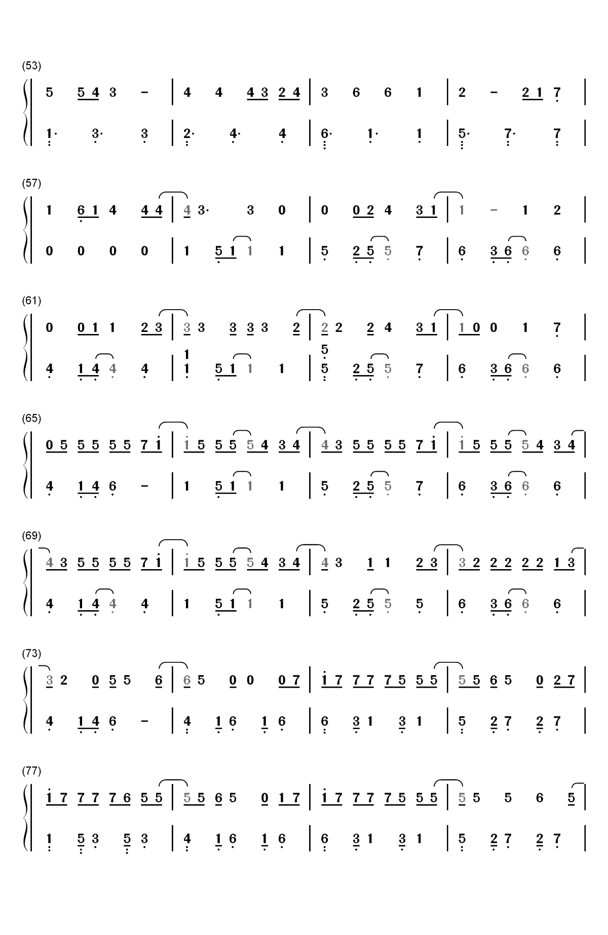 On My Way-简单版-Alan Walker双手简谱预览3