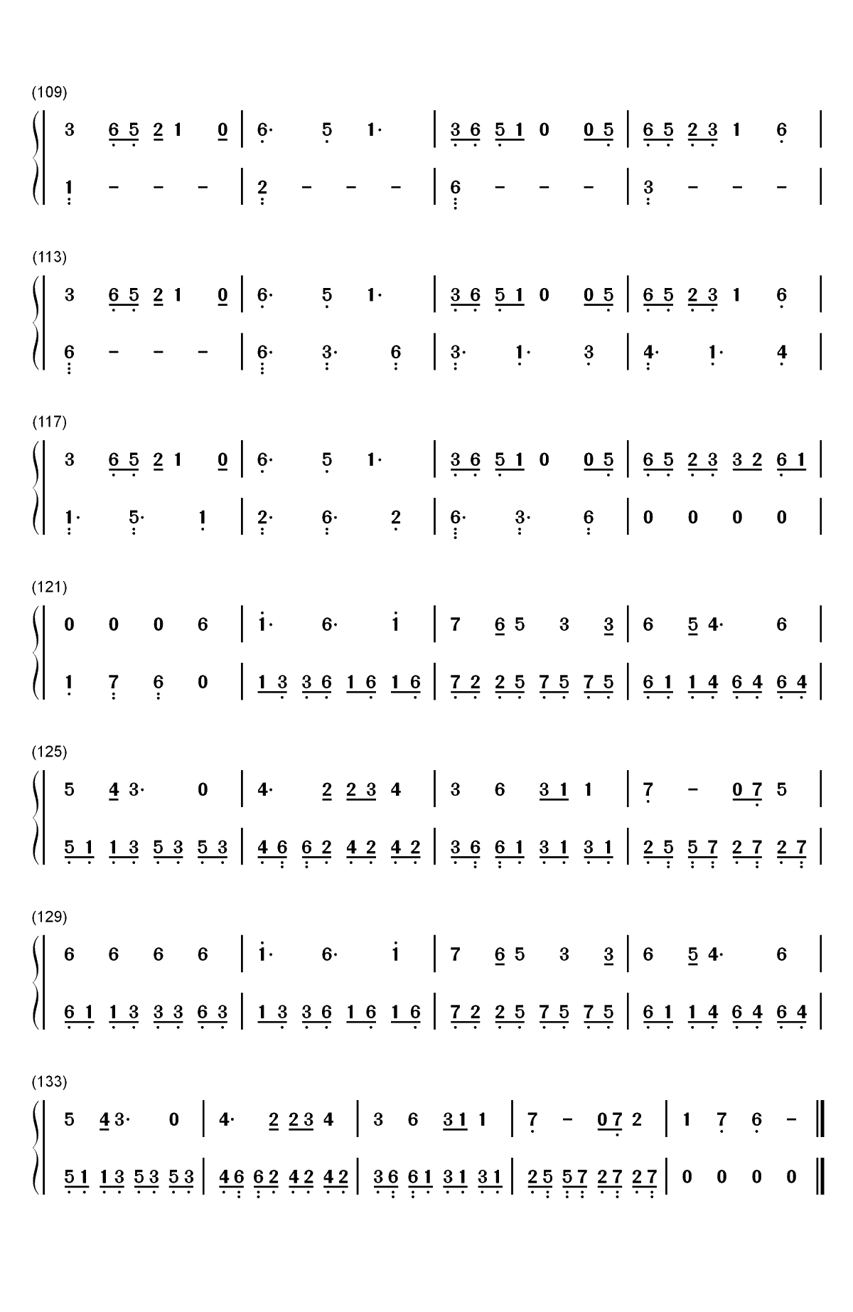 On My Way-简单版-Alan Walker双手简谱预览5