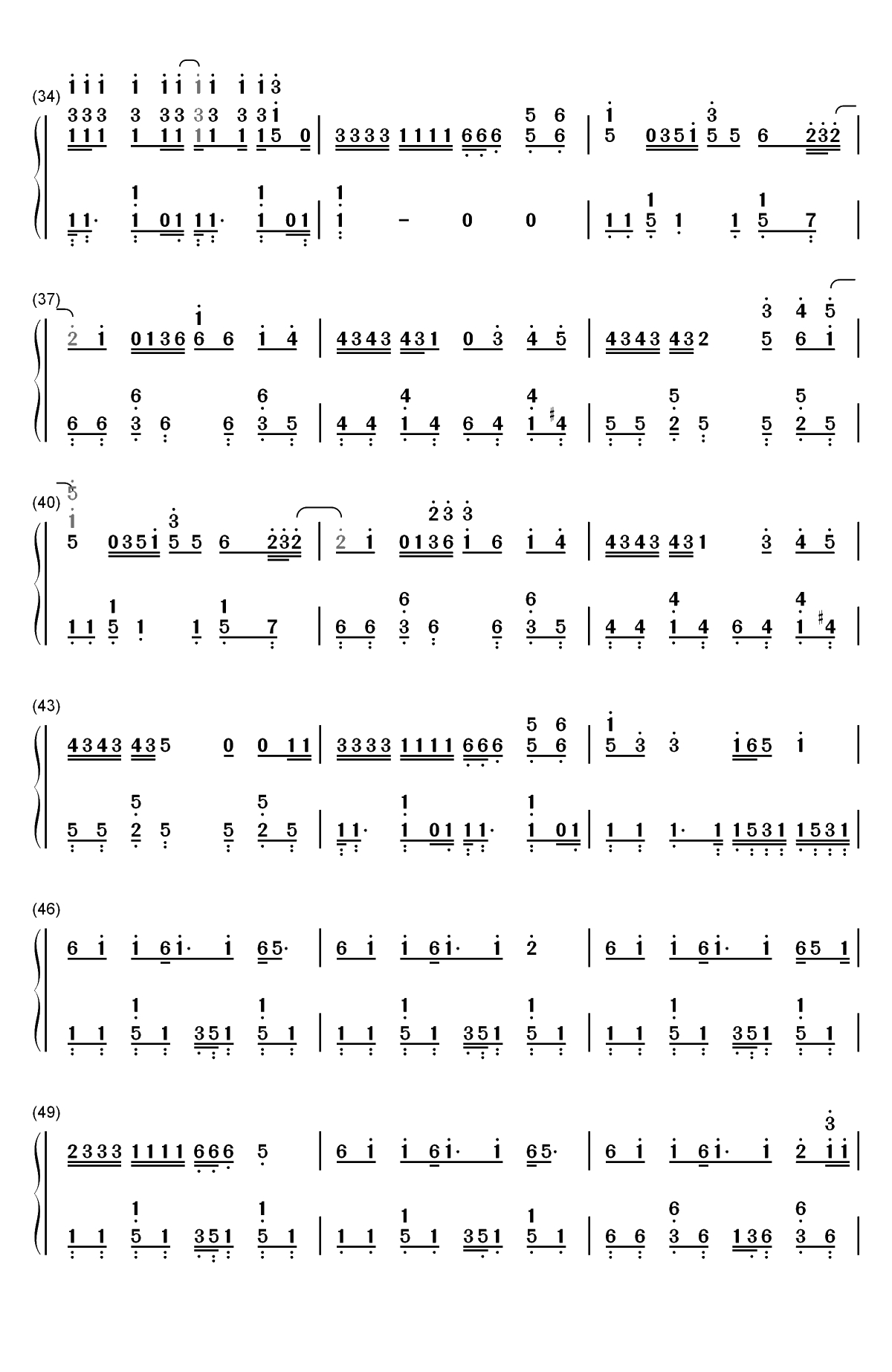 Me-Taylor Swift和Brendon Urie双手简谱预览3