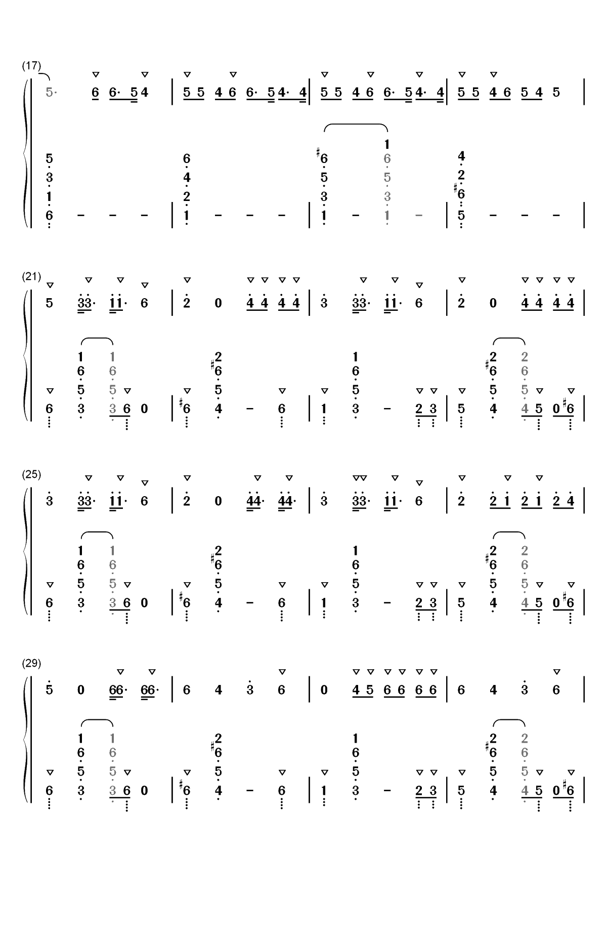 Monopoly-Ariana Grande和Victoria Monet双手简谱预览2