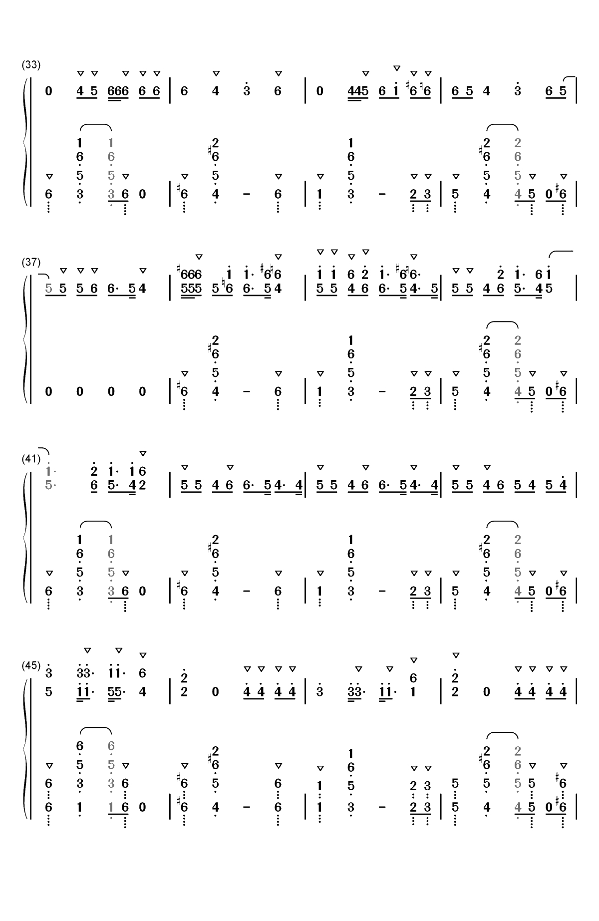 Monopoly-Ariana Grande和Victoria Monet双手简谱预览3