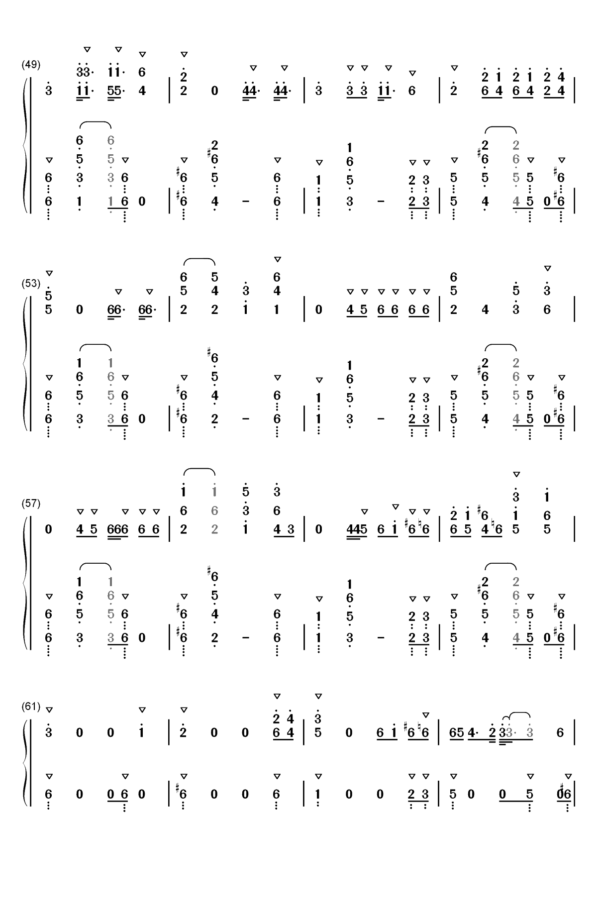 Monopoly-Ariana Grande和Victoria Monet双手简谱预览4