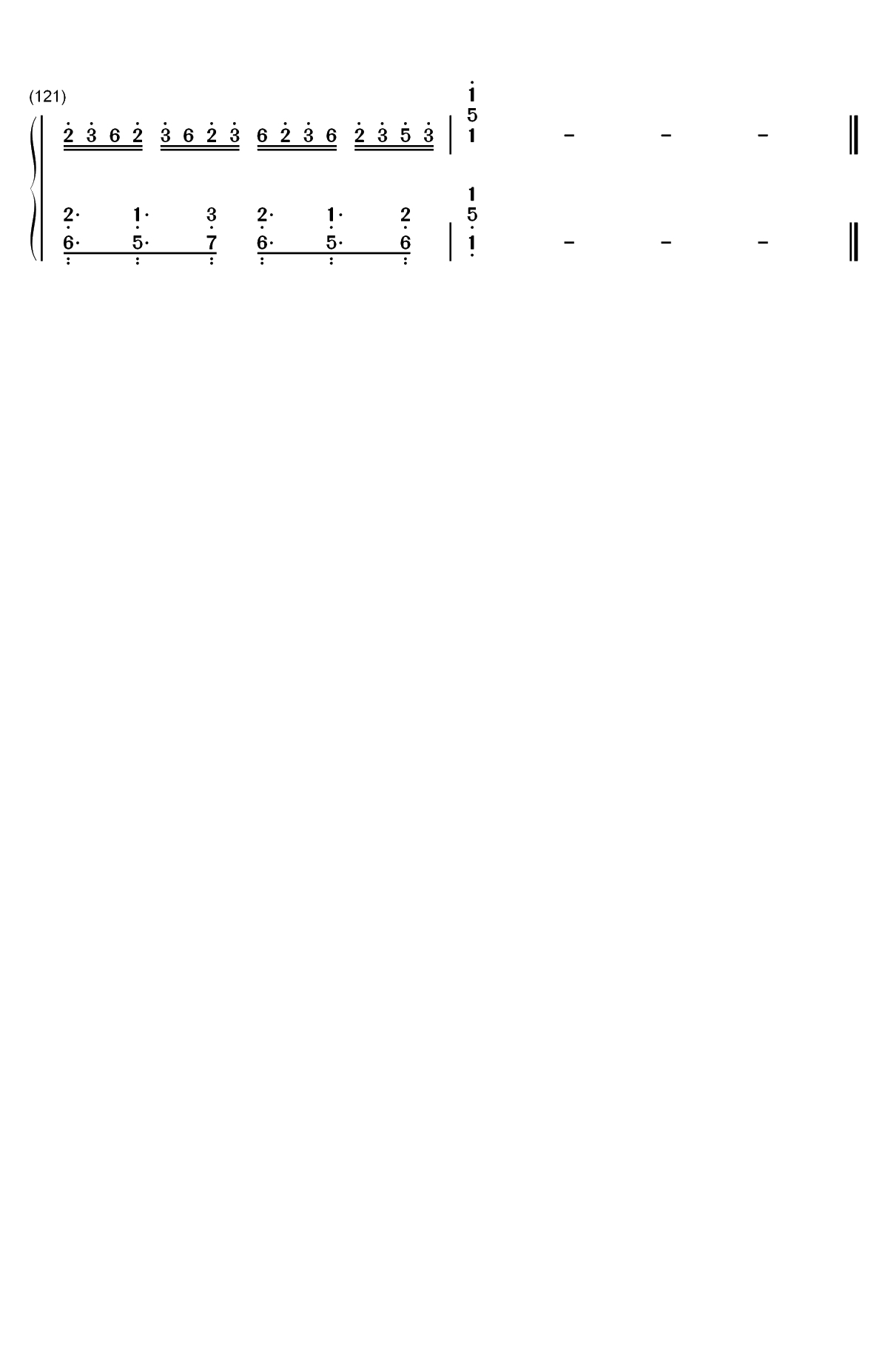 世末歌者-乐正绫双手简谱预览7