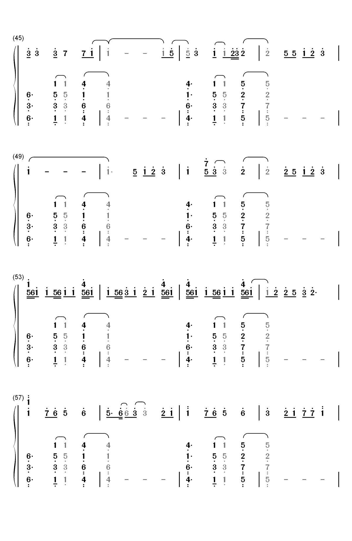 Heaven-Avicii ft Chris Martin双手简谱预览4