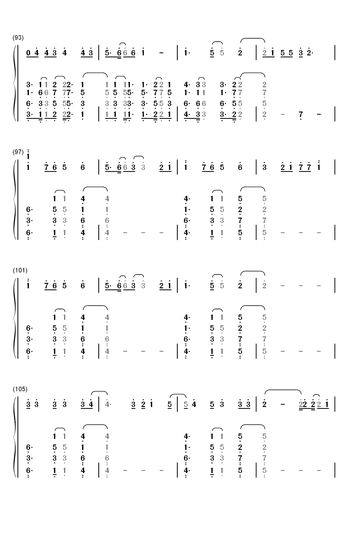 Heaven-Avicii ft Chris Martin双手简谱预览7
