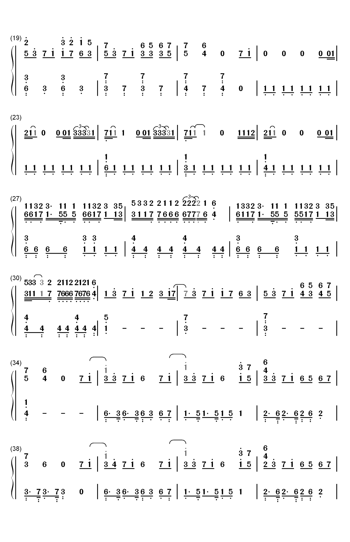 Sister-2019年欧洲歌唱大赛双手简谱预览2