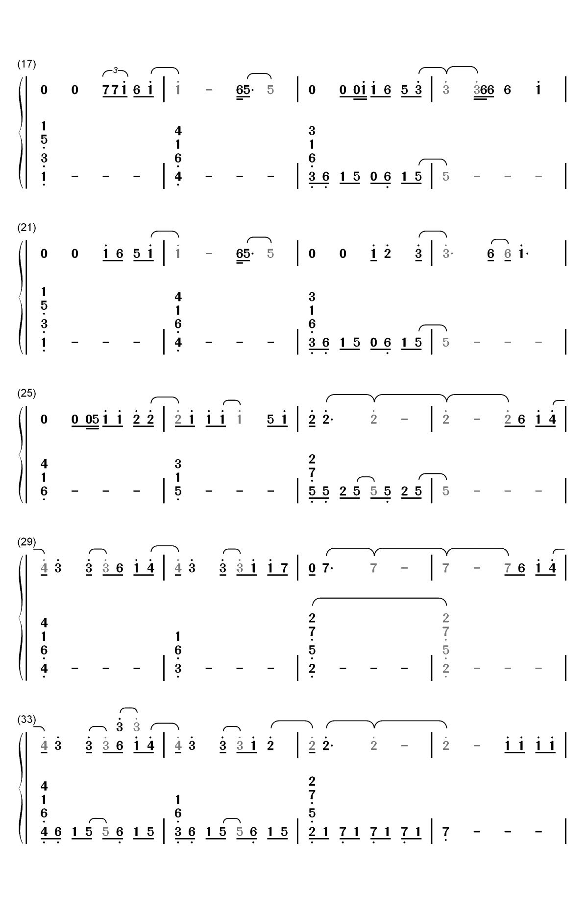 In This Together-我们的星球主题曲双手简谱预览2