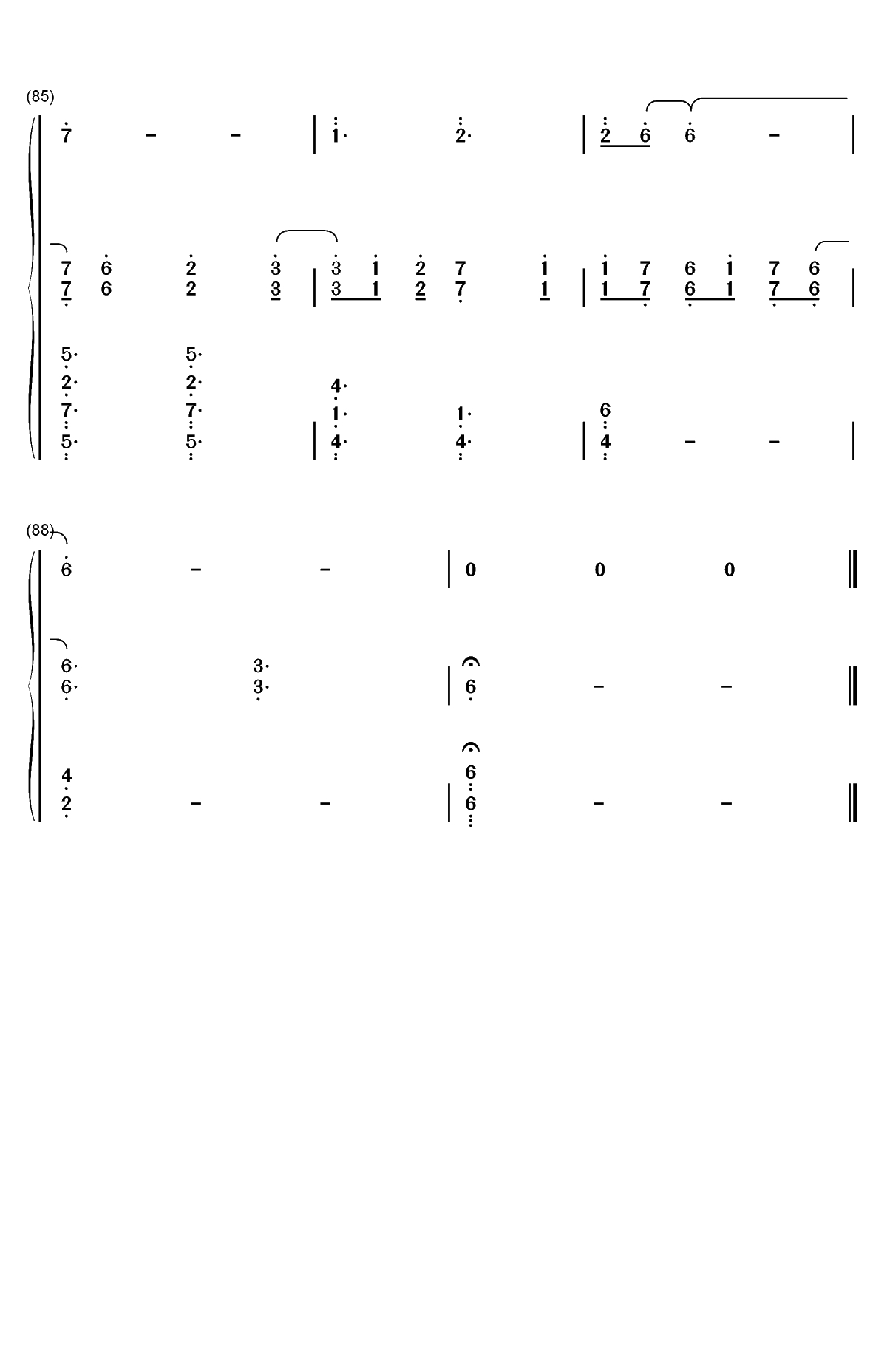 Scream-2019年欧洲歌唱大赛双手简谱预览8