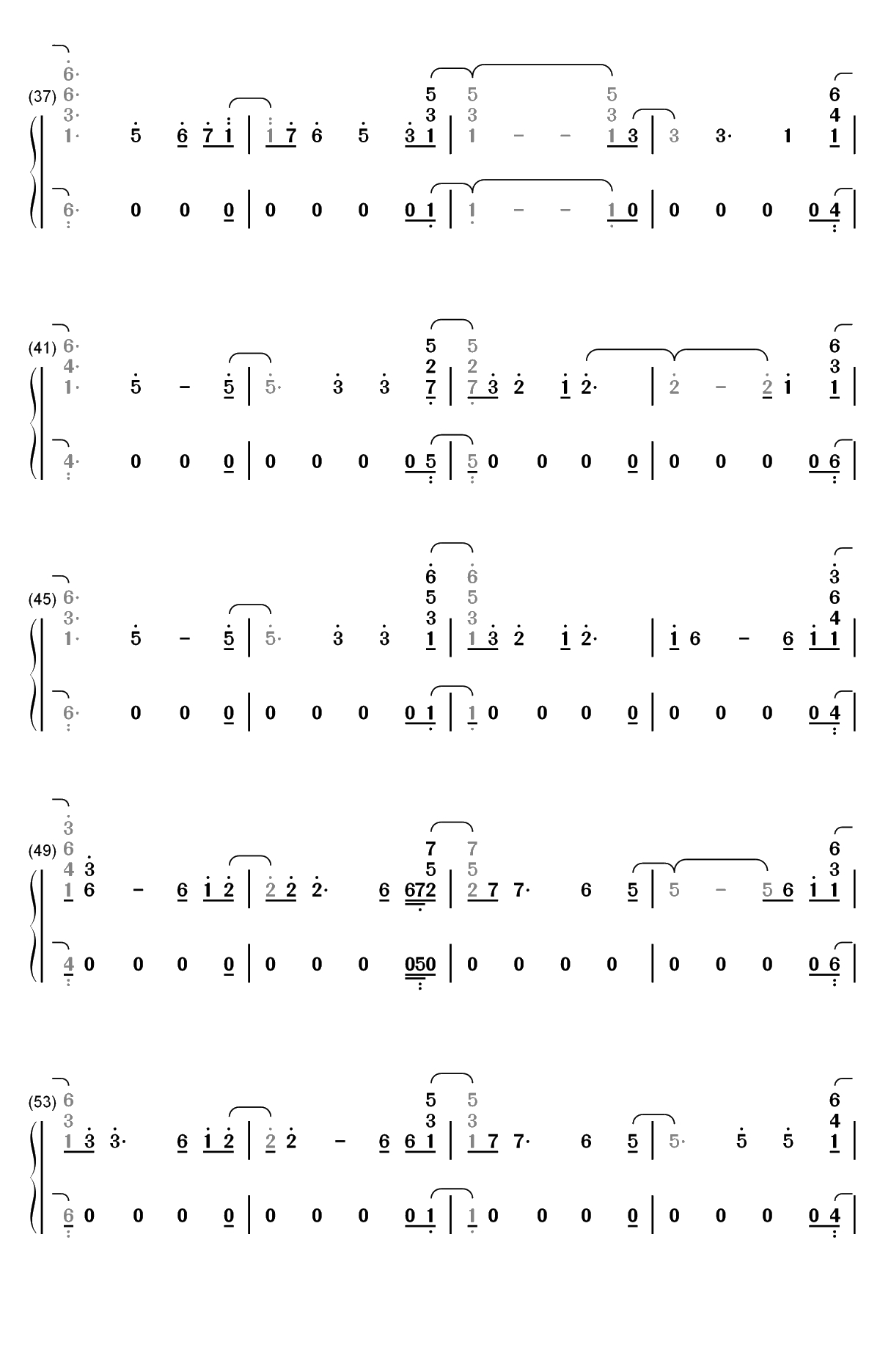 Alien-Jonas Blue ft Sabrina Carpenter双手简谱预览3