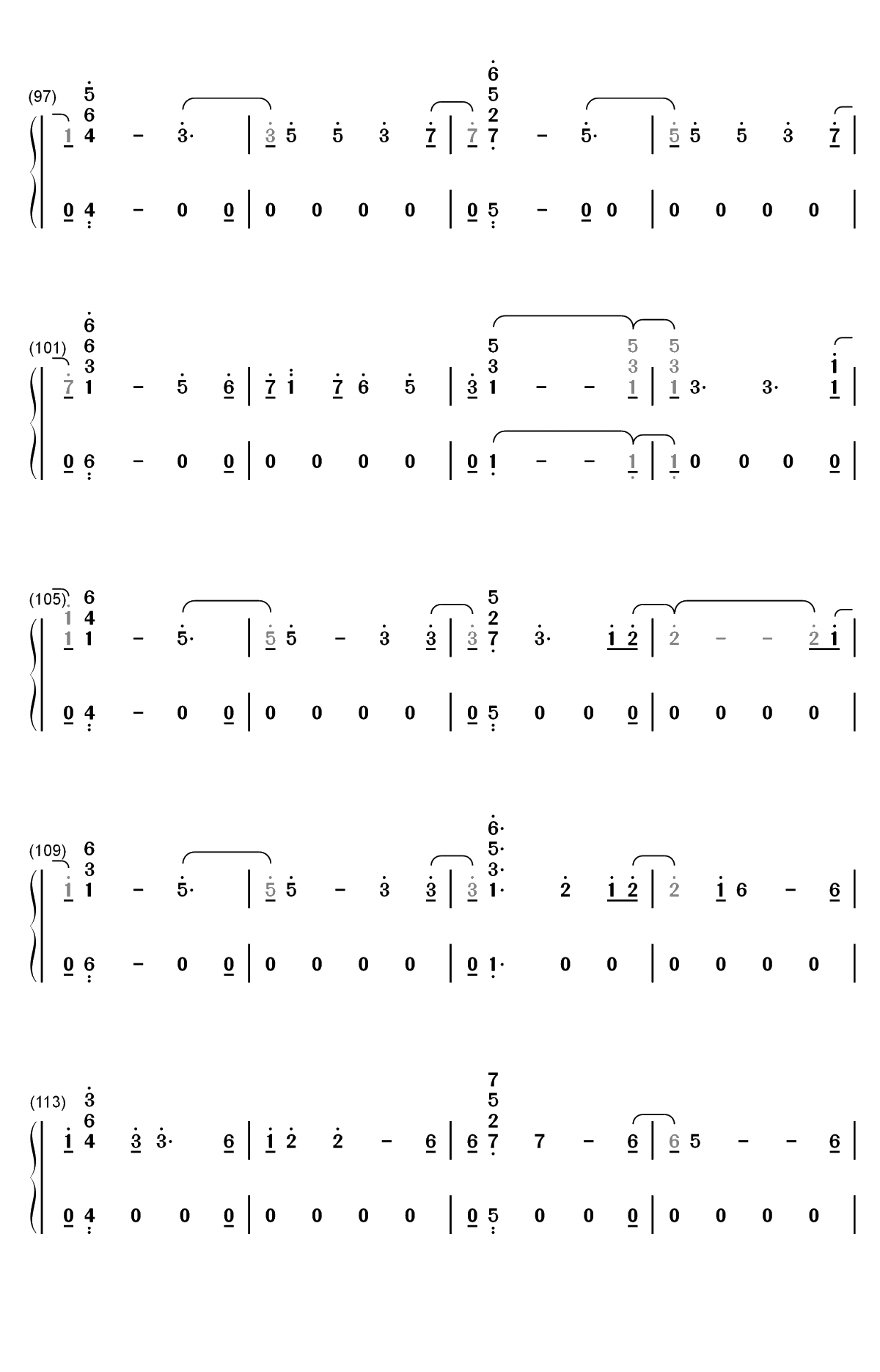 Alien-Jonas Blue ft Sabrina Carpenter双手简谱预览6