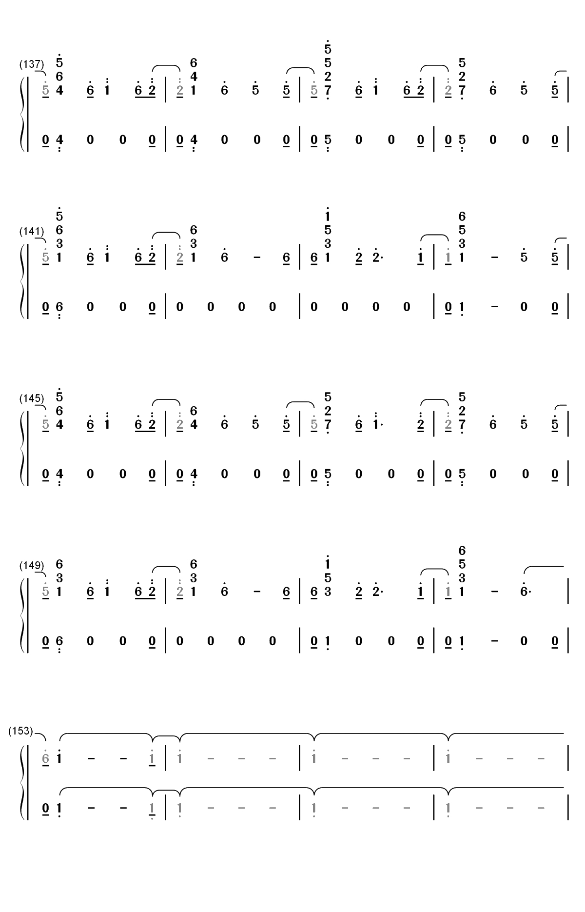 Alien-Jonas Blue ft Sabrina Carpenter双手简谱预览8