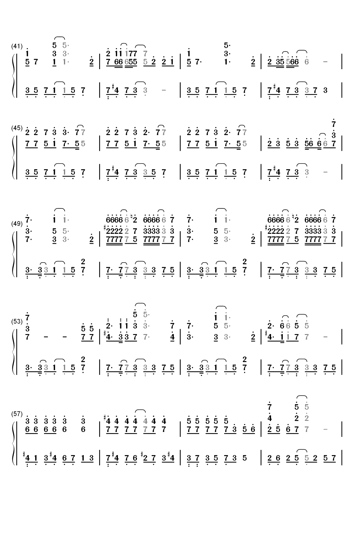 Pull Up-蔡徐坤双手简谱预览3