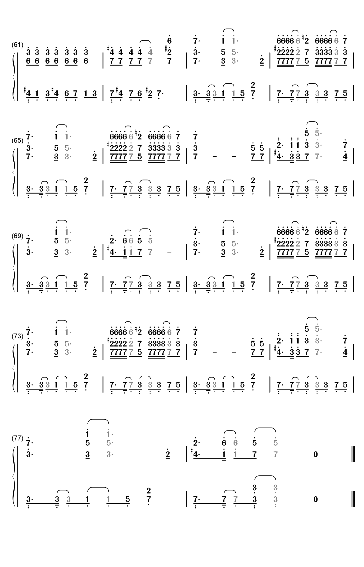 Pull Up-蔡徐坤双手简谱预览4