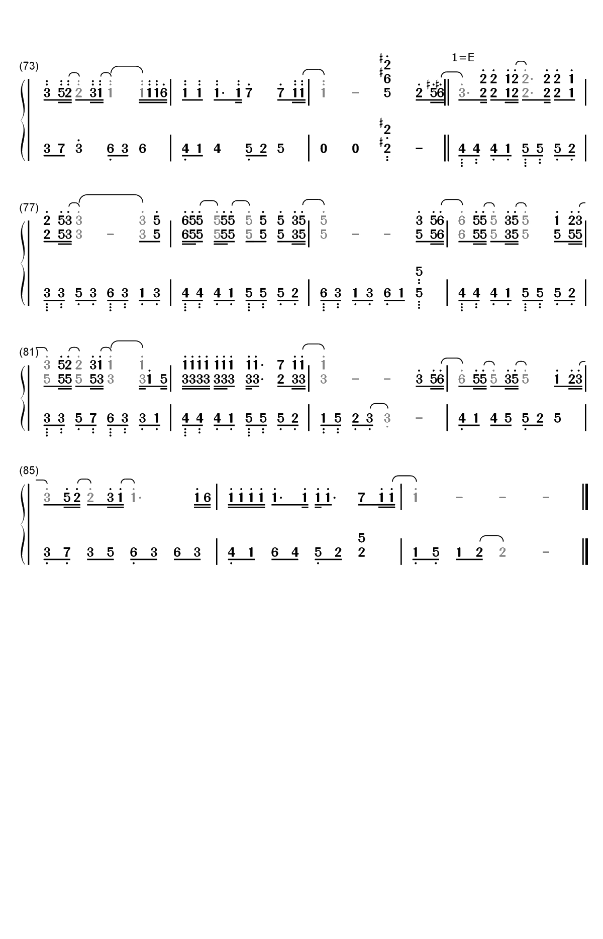 僕が死のうと思ったのは-曾经我也想过一了百了双手简谱预览4