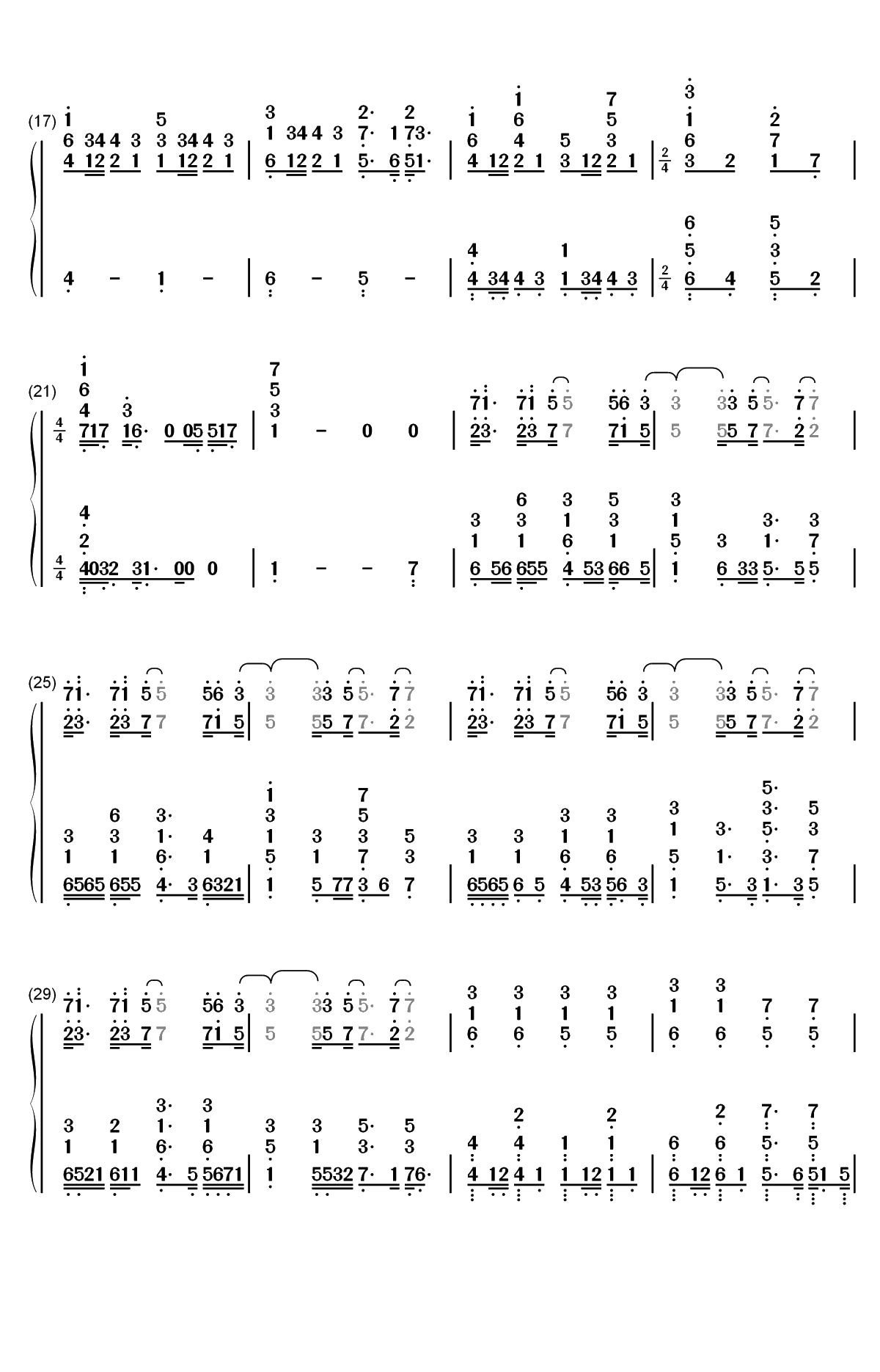 The Loneliest Girl-Carole Tuesday OST双手简谱预览2