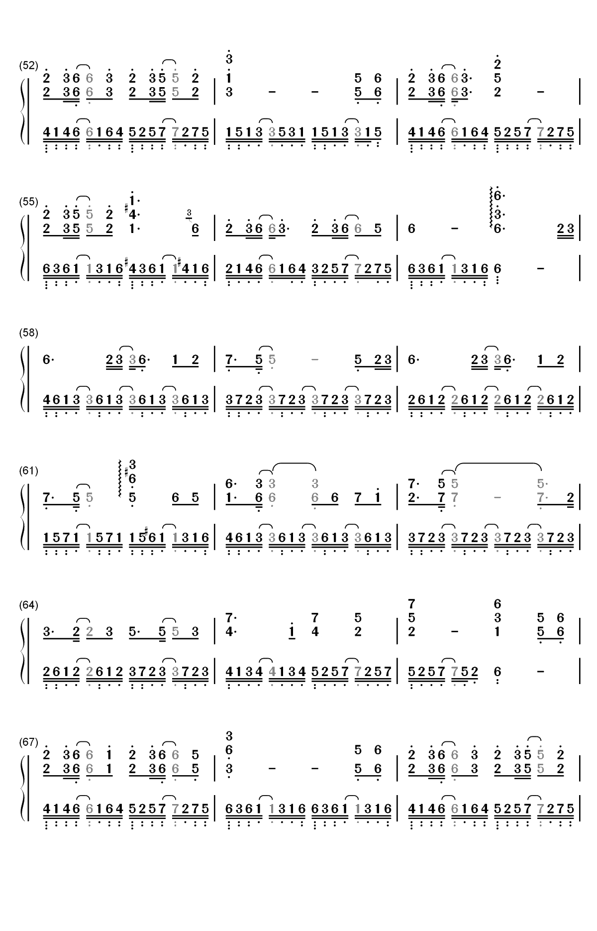 故城-腐草为萤双手简谱预览4