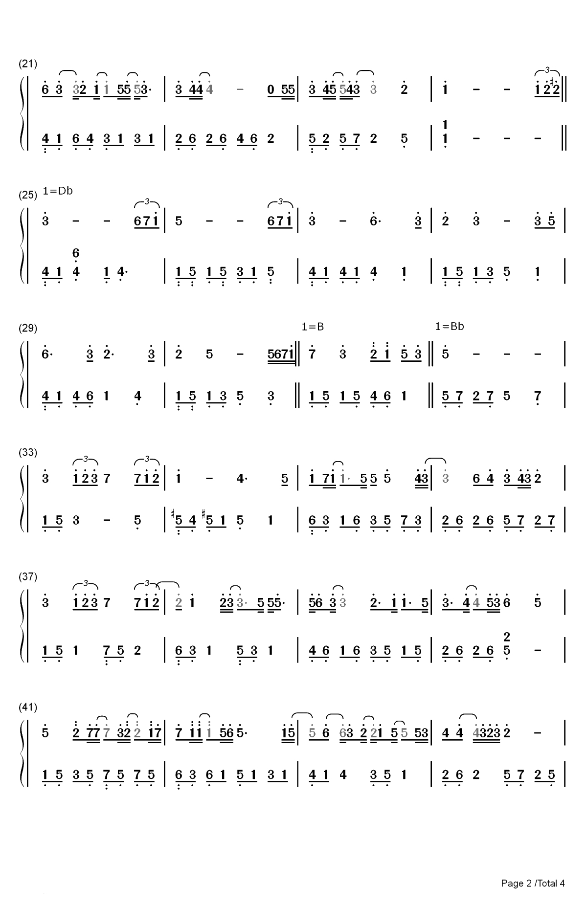 我可以不在乎的你-亲爱的热爱的插曲-陈芳语表达爱情里的自我挣扎双手简谱预览2