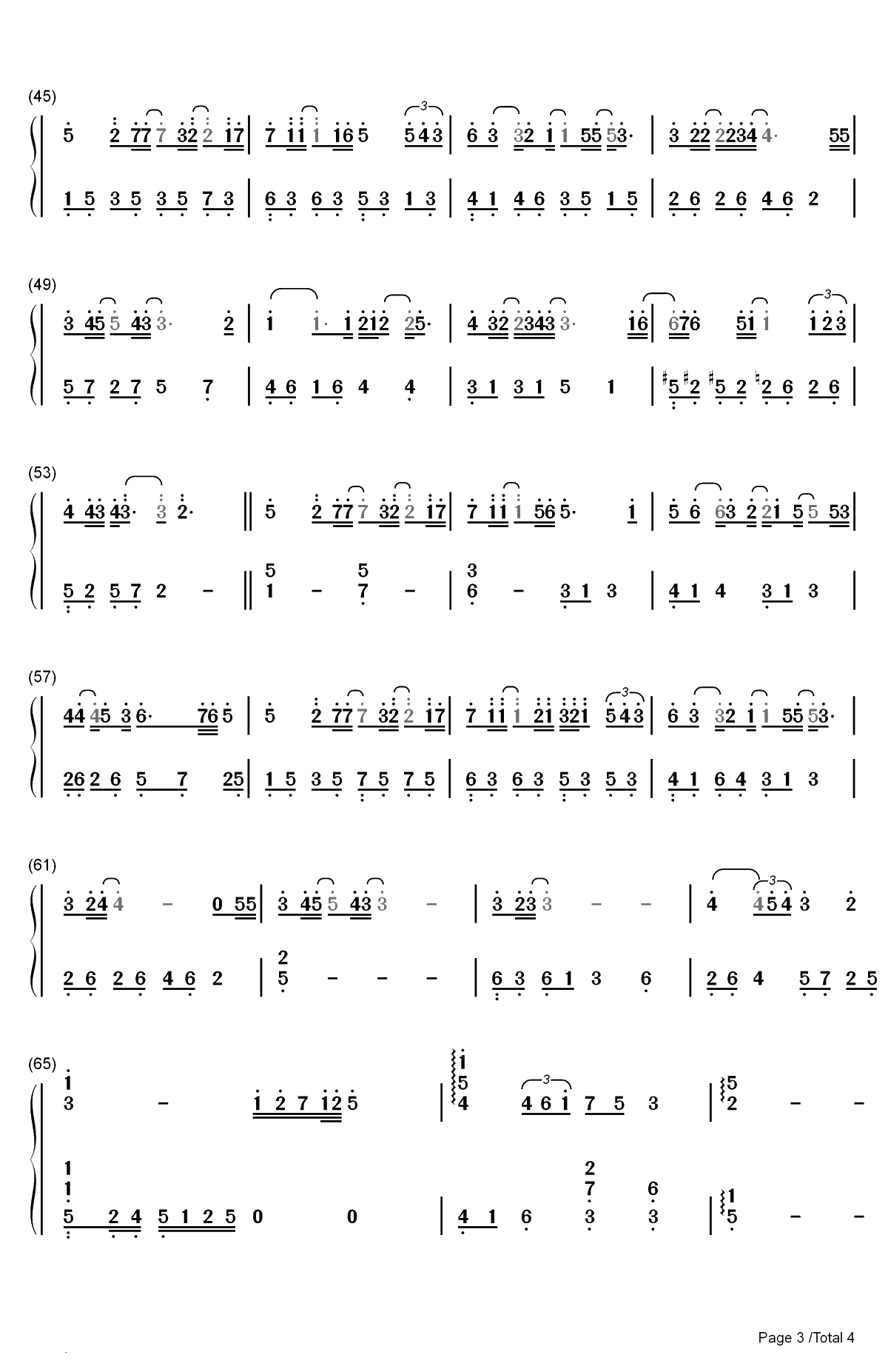 我可以不在乎的你-亲爱的热爱的插曲-陈芳语表达爱情里的自我挣扎双手简谱预览3