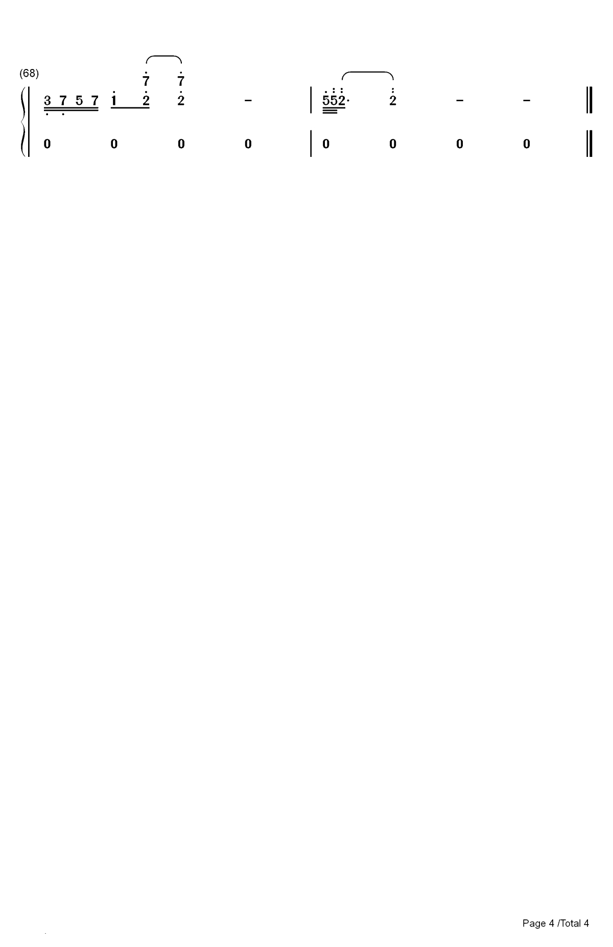 我可以不在乎的你-亲爱的热爱的插曲-陈芳语表达爱情里的自我挣扎双手简谱预览4