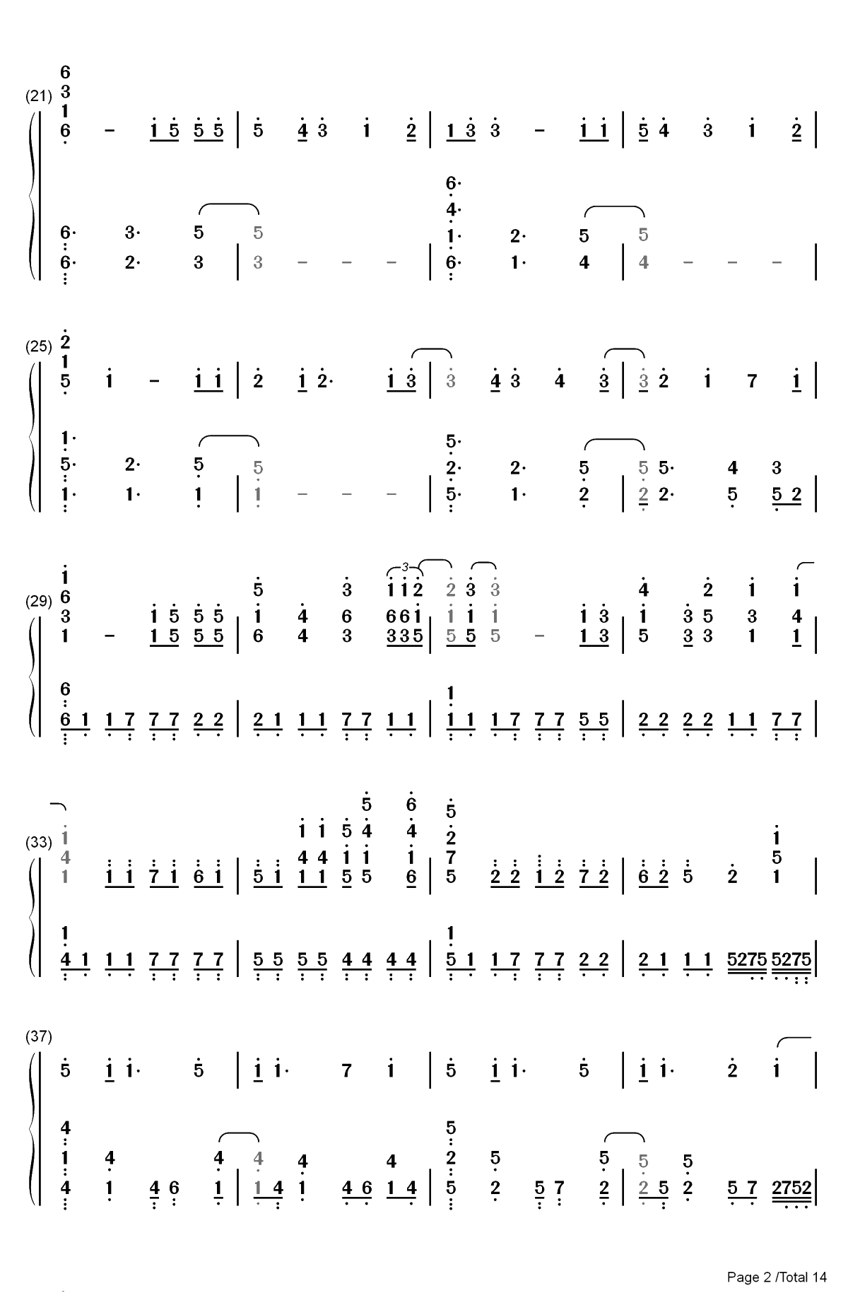 Neo-Aspect-BanG Dream OST双手简谱预览2