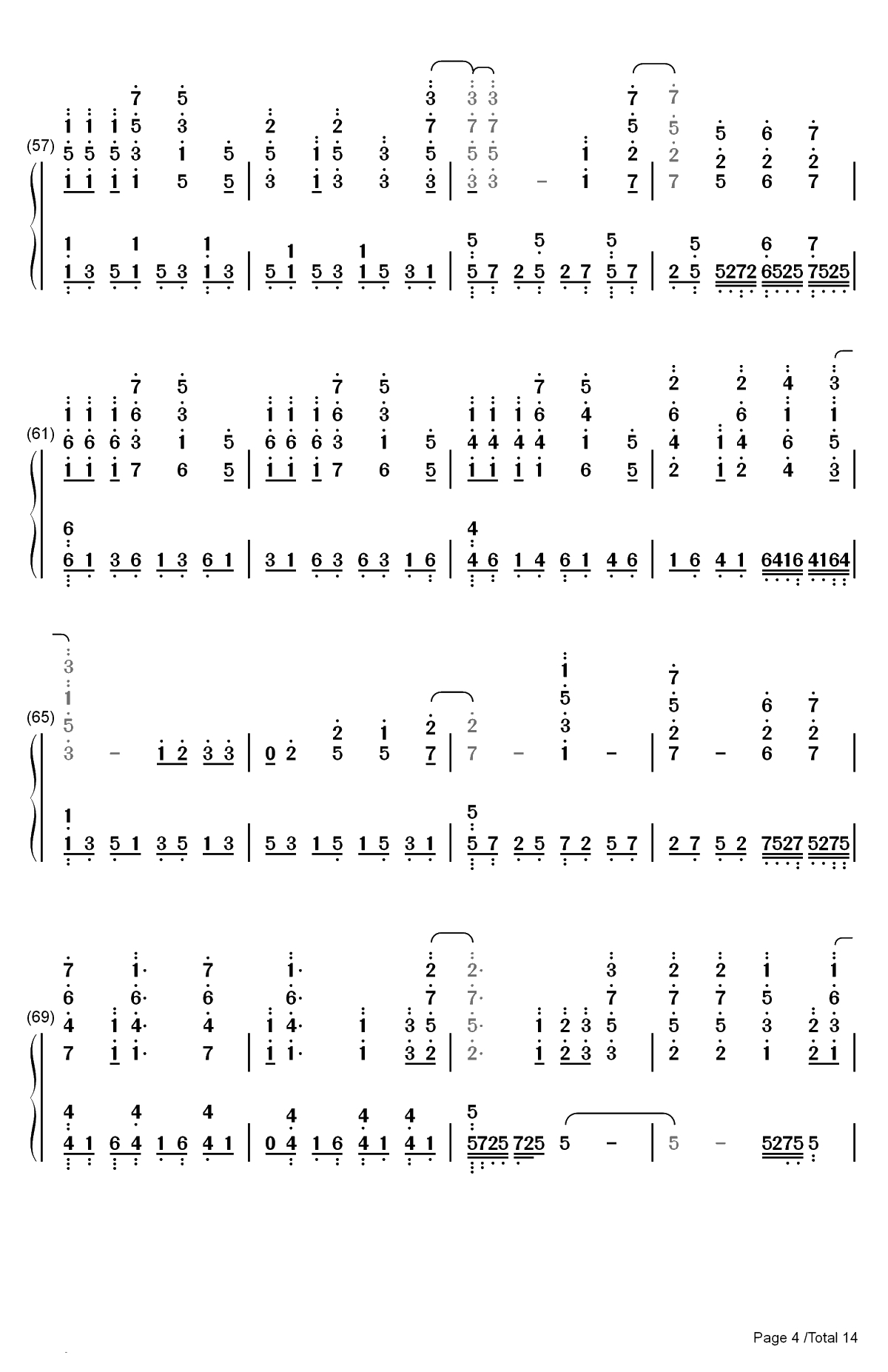 Neo-Aspect-BanG Dream OST双手简谱预览4