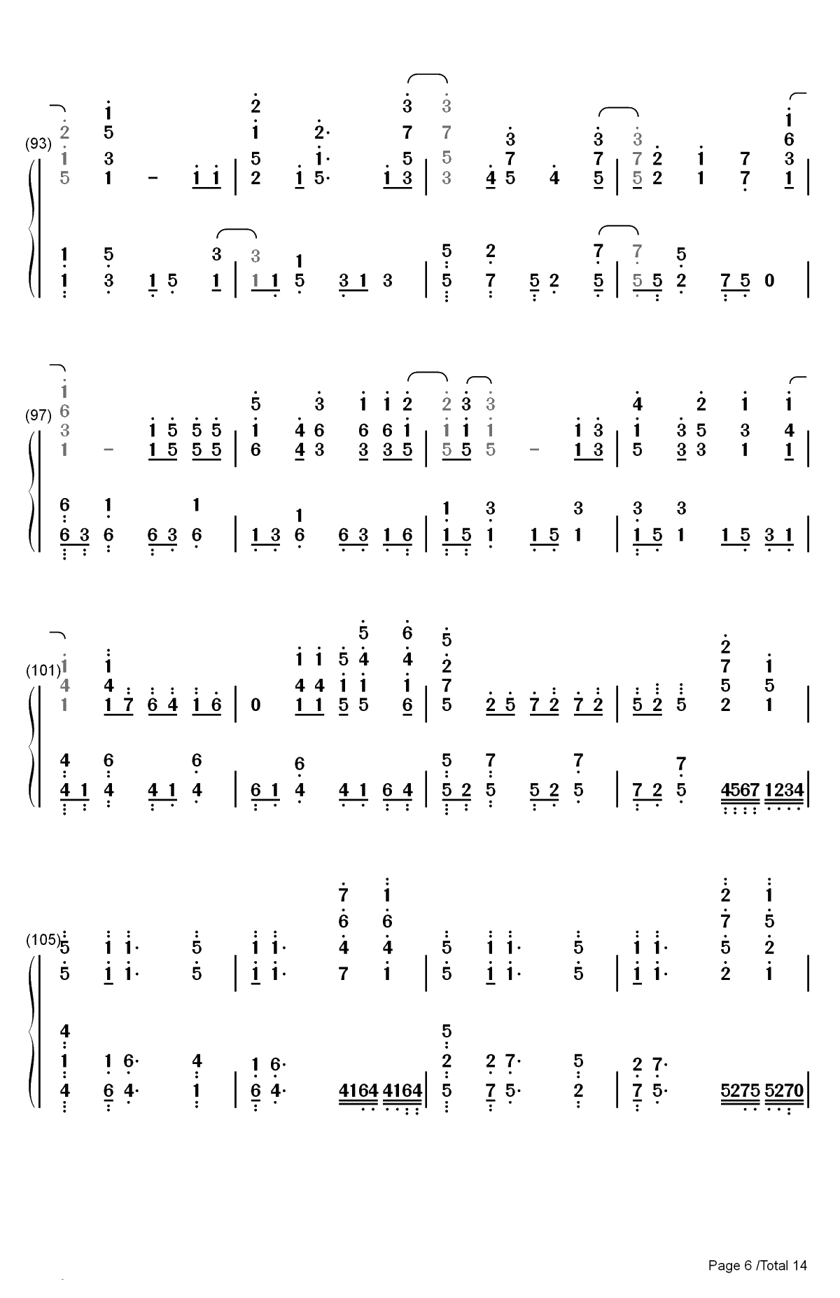 Neo-Aspect-BanG Dream OST双手简谱预览6