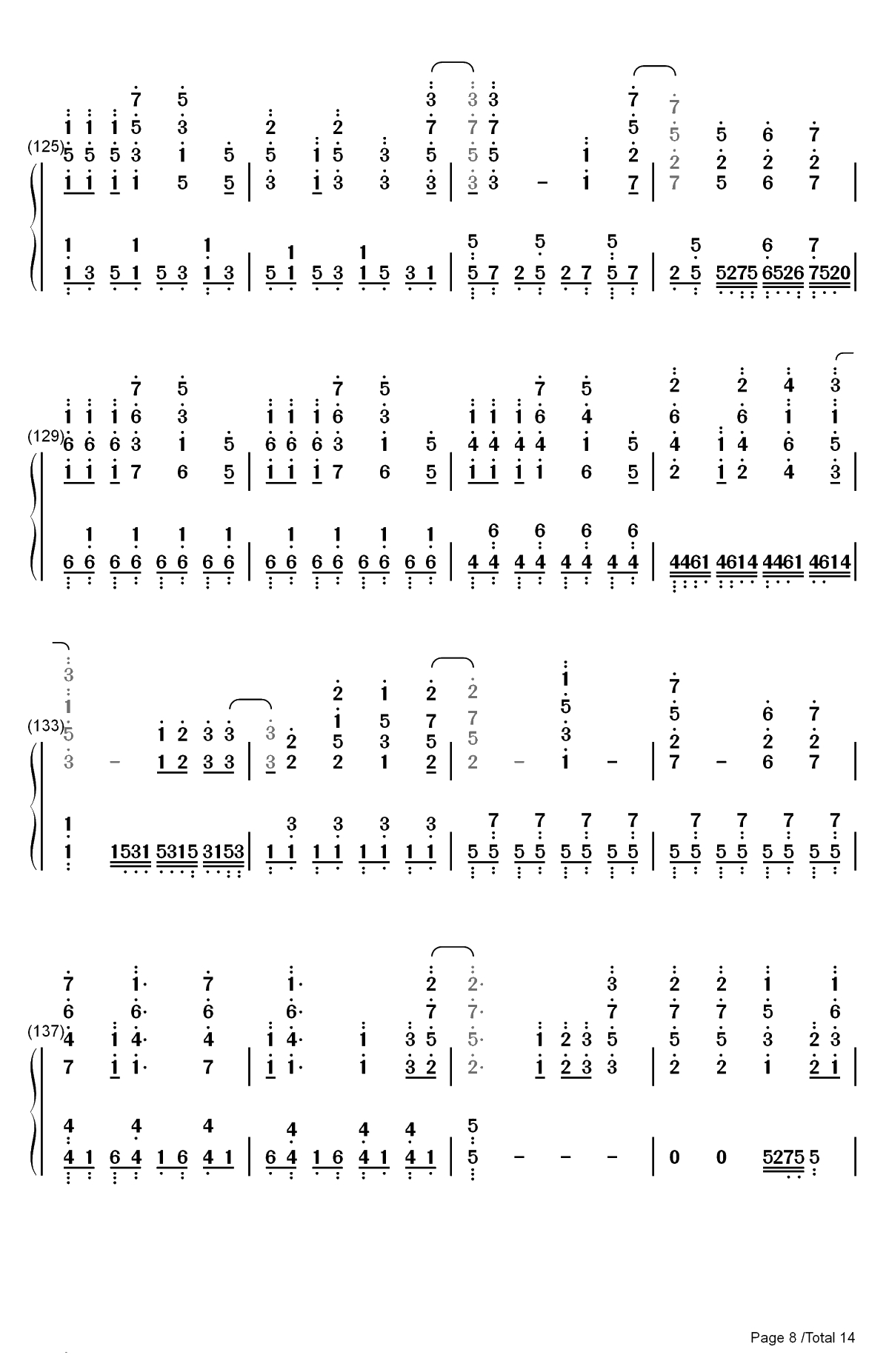 Neo-Aspect-BanG Dream OST双手简谱预览8