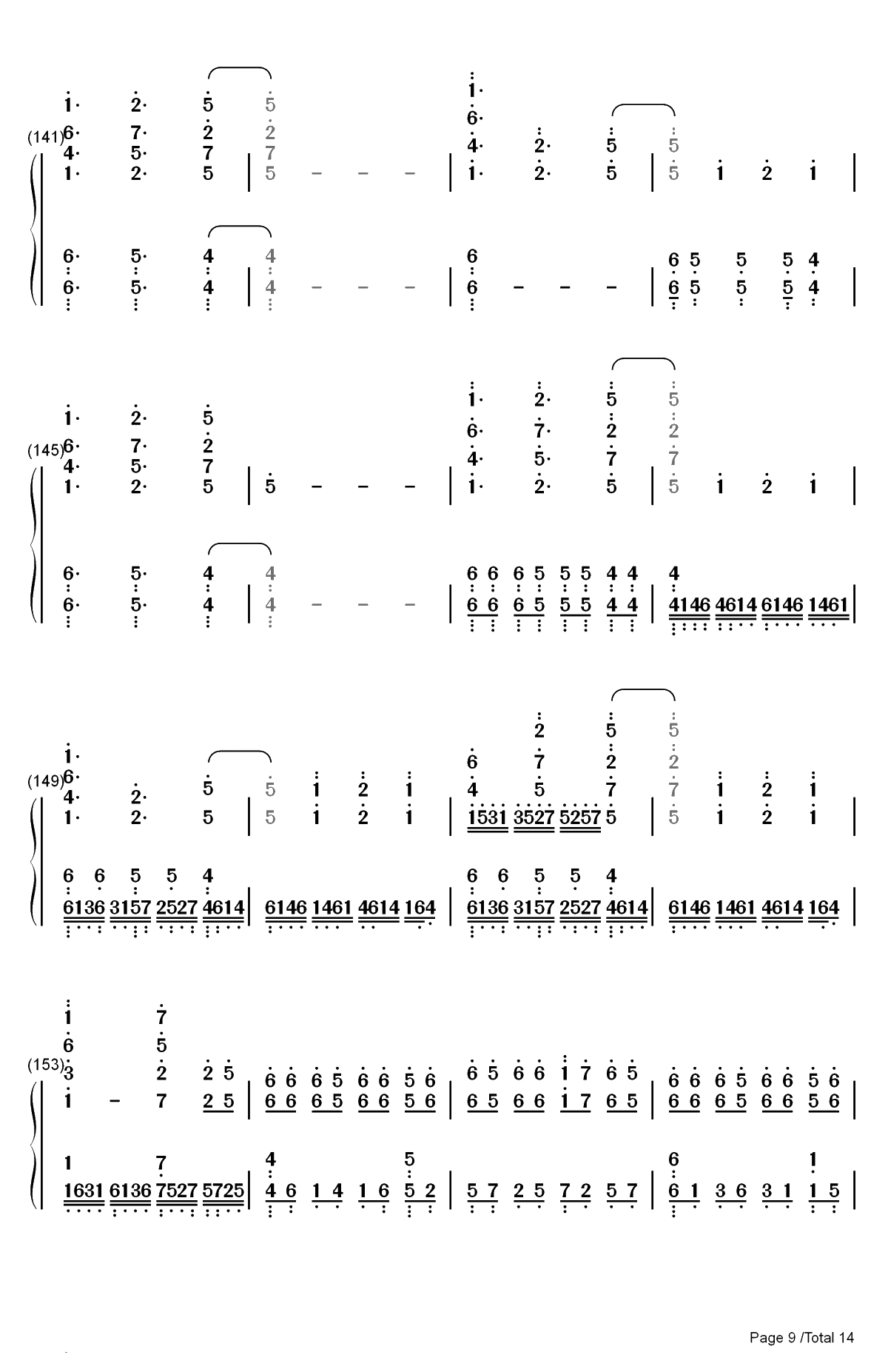 Neo-Aspect-BanG Dream OST双手简谱预览9