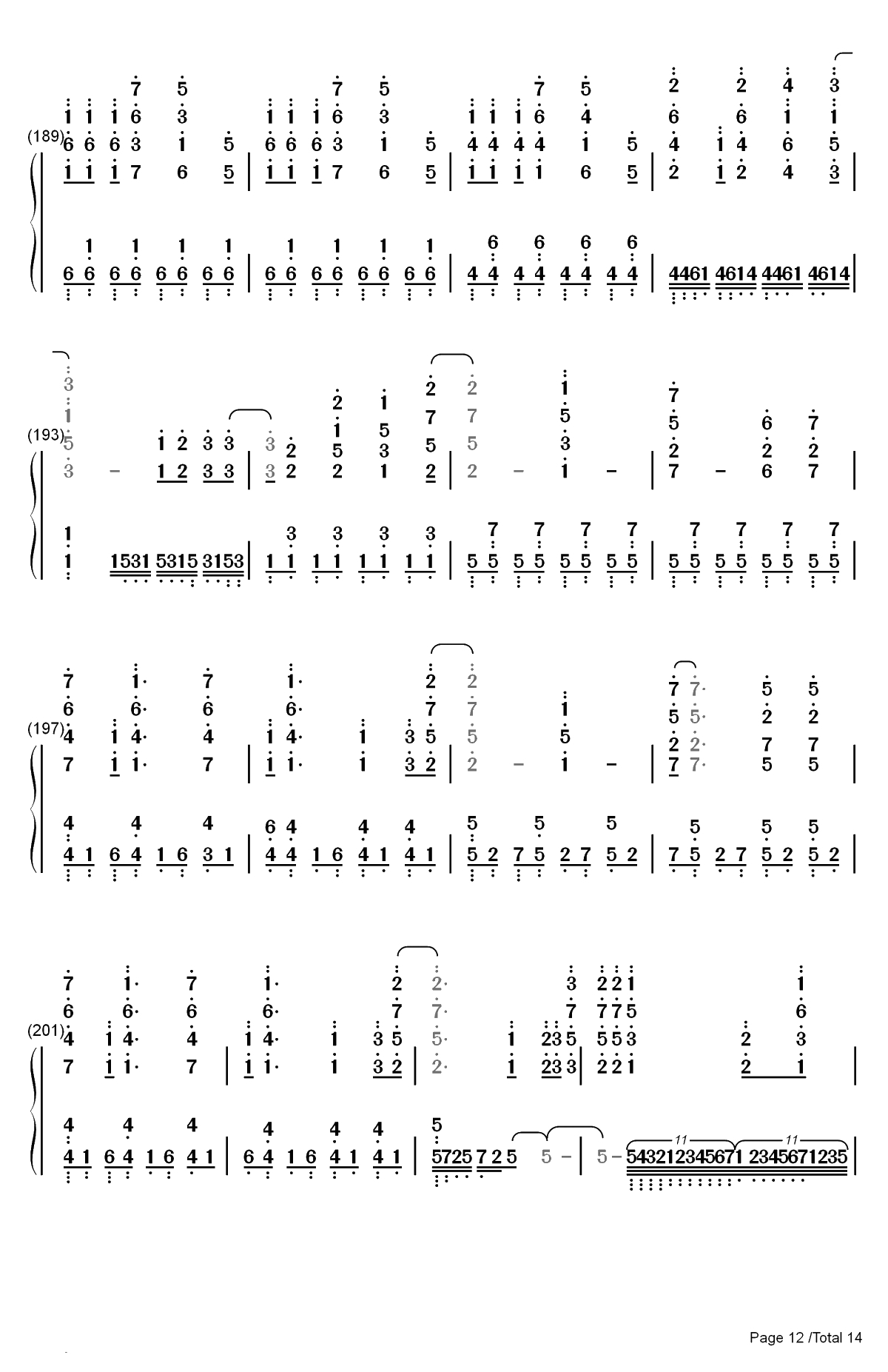 Neo-Aspect-BanG Dream OST双手简谱预览12