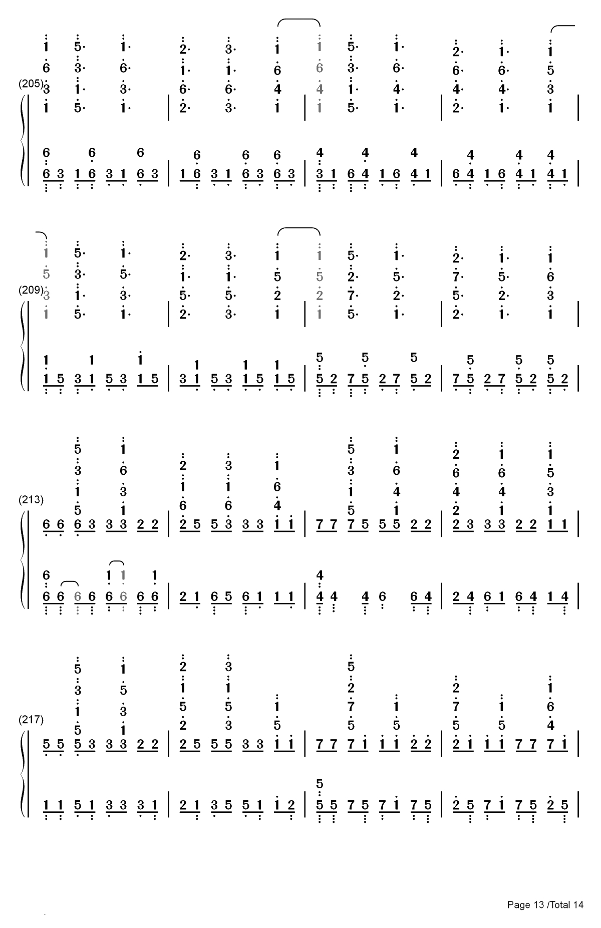 Neo-Aspect-BanG Dream OST双手简谱预览13