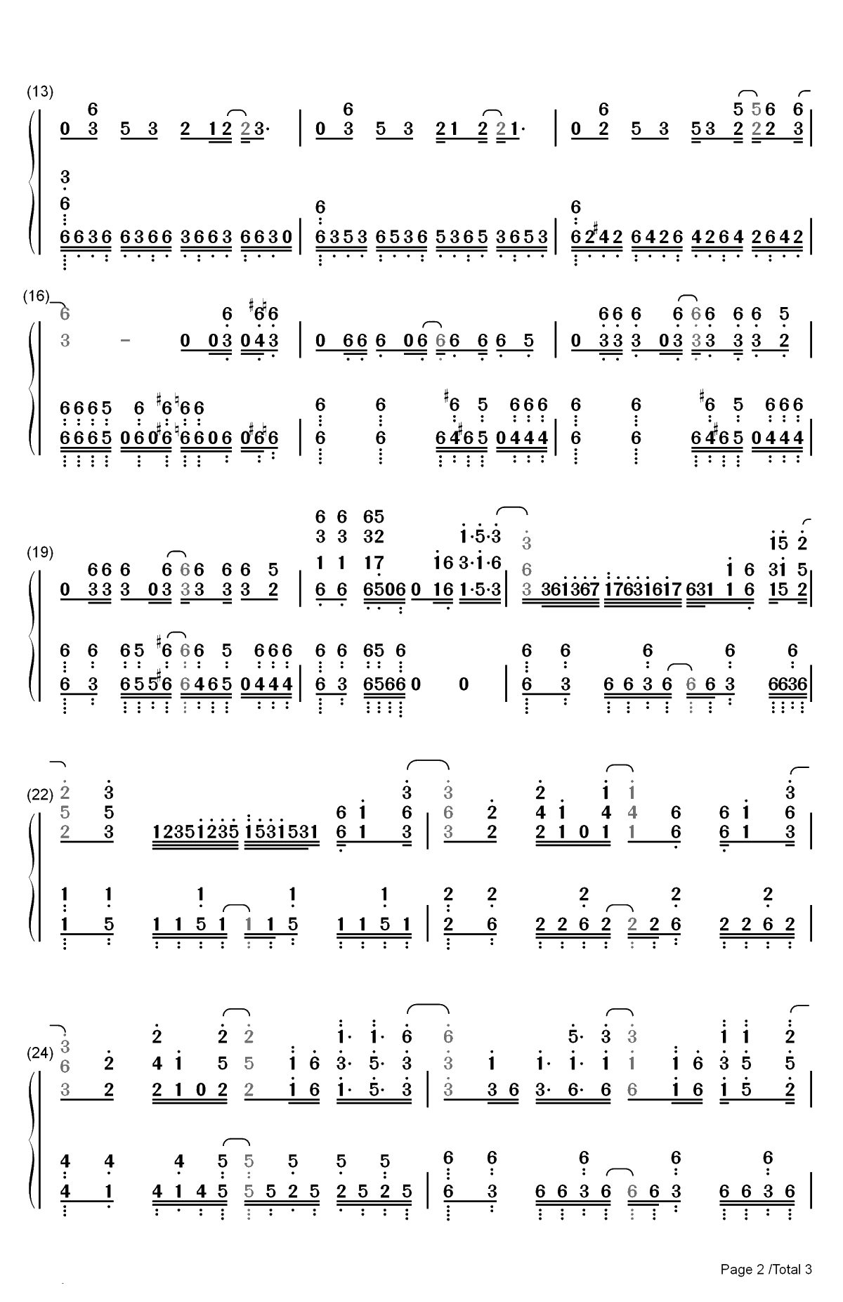 Shadow is the Light-科学一方通行OP双手简谱预览2