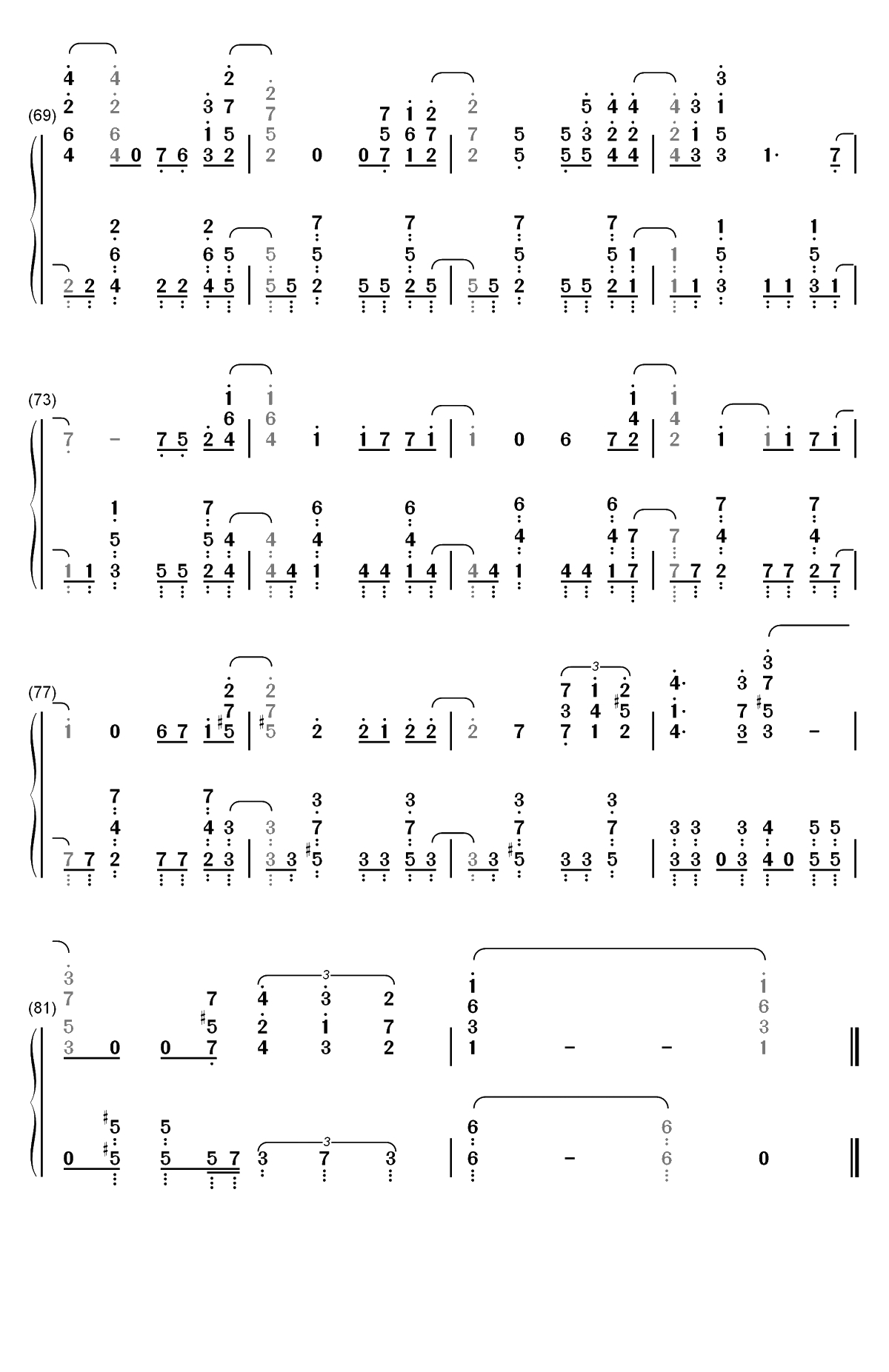 Connected-COP CRAFT ED双手简谱预览5
