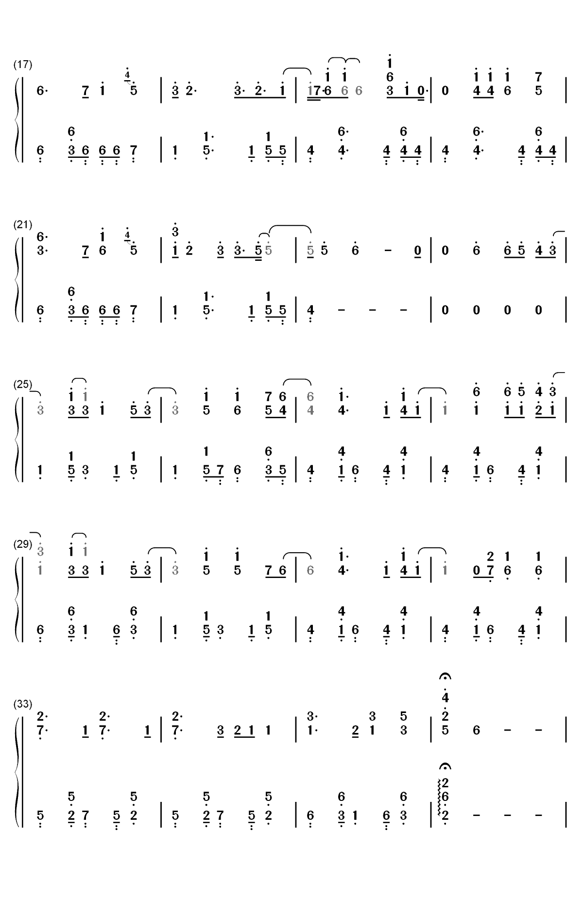 July-Noah Cyrus双手简谱预览2