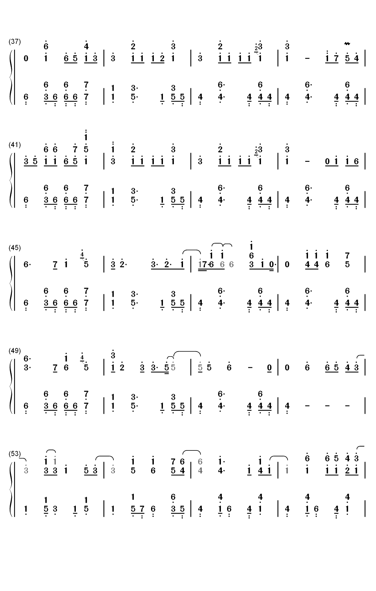 July-Noah Cyrus双手简谱预览3