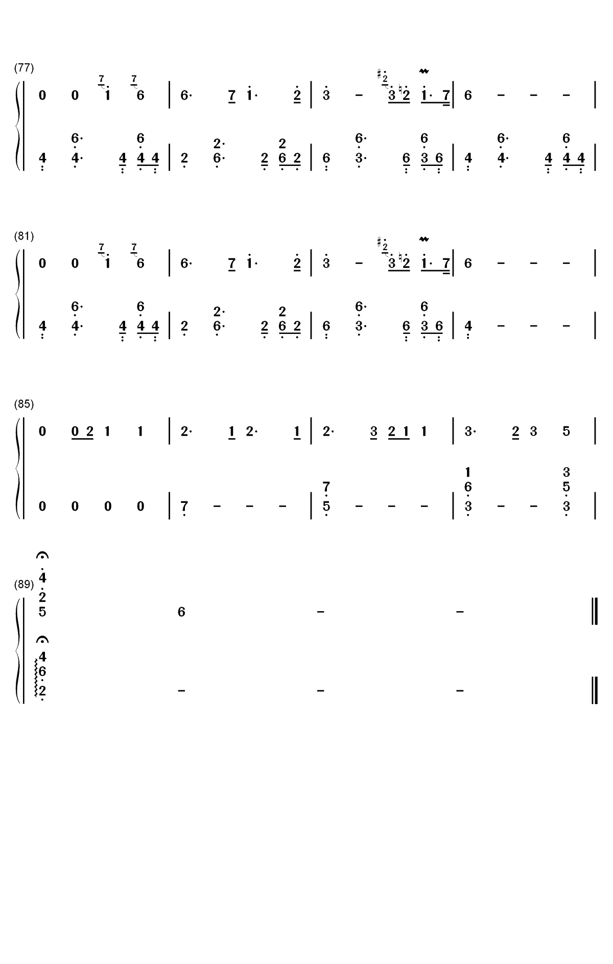 July-Noah Cyrus双手简谱预览5
