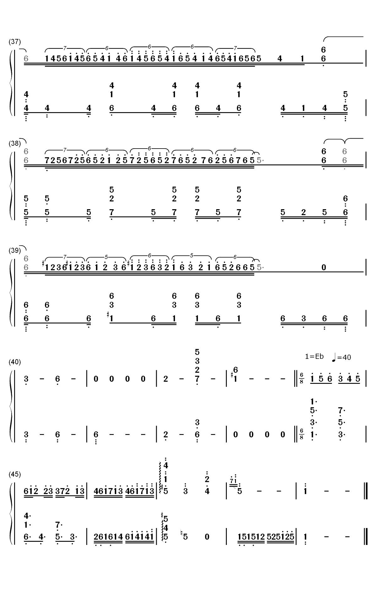 Philosophyz-Rewrite OP双手简谱预览4