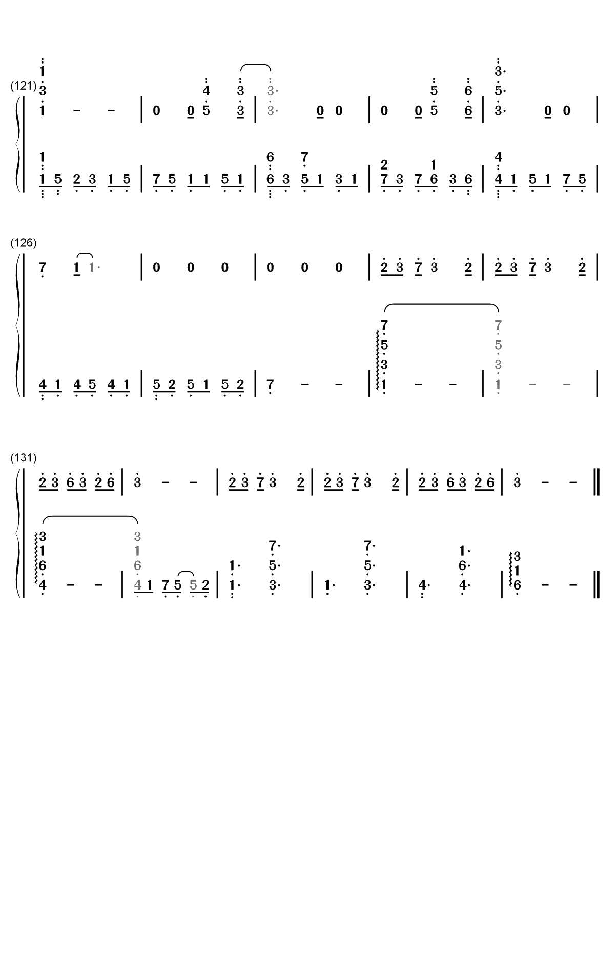 月球-银临双手简谱预览6