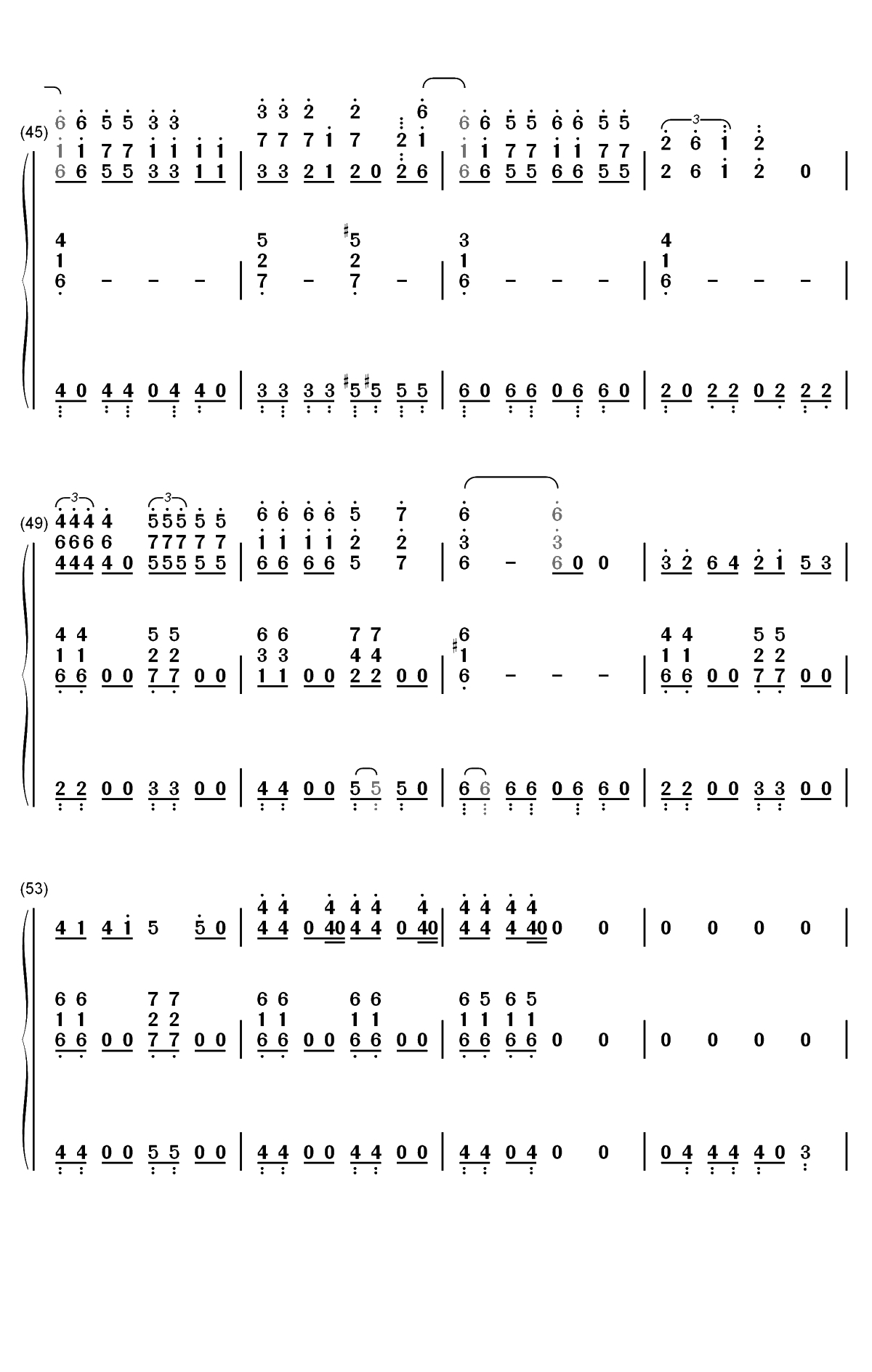 チカっとチカ千花っ♡-辉夜大小姐想让我告白天才们的恋爱头脑战OST双手简谱预览4