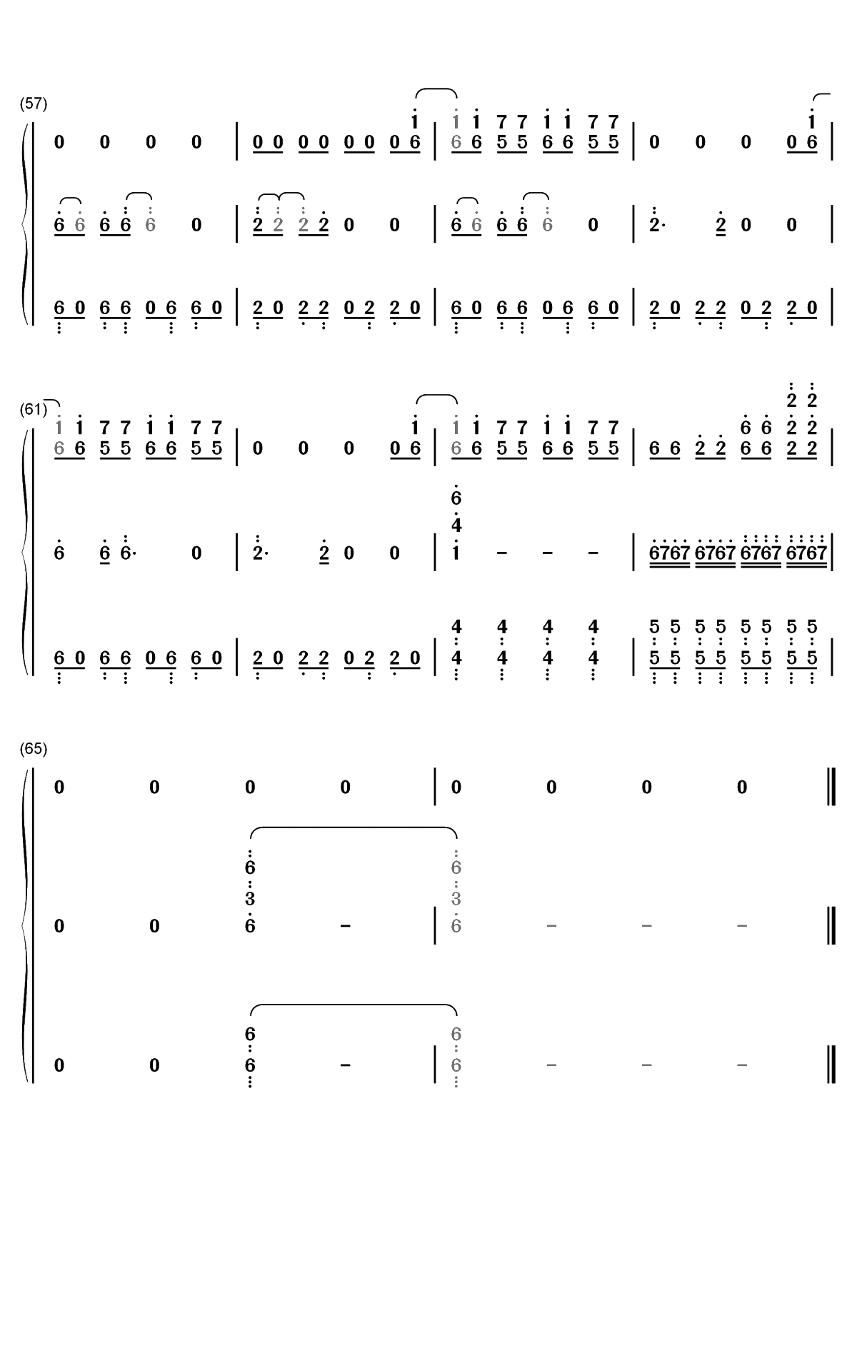 チカっとチカ千花っ♡-辉夜大小姐想让我告白天才们的恋爱头脑战OST双手简谱预览5