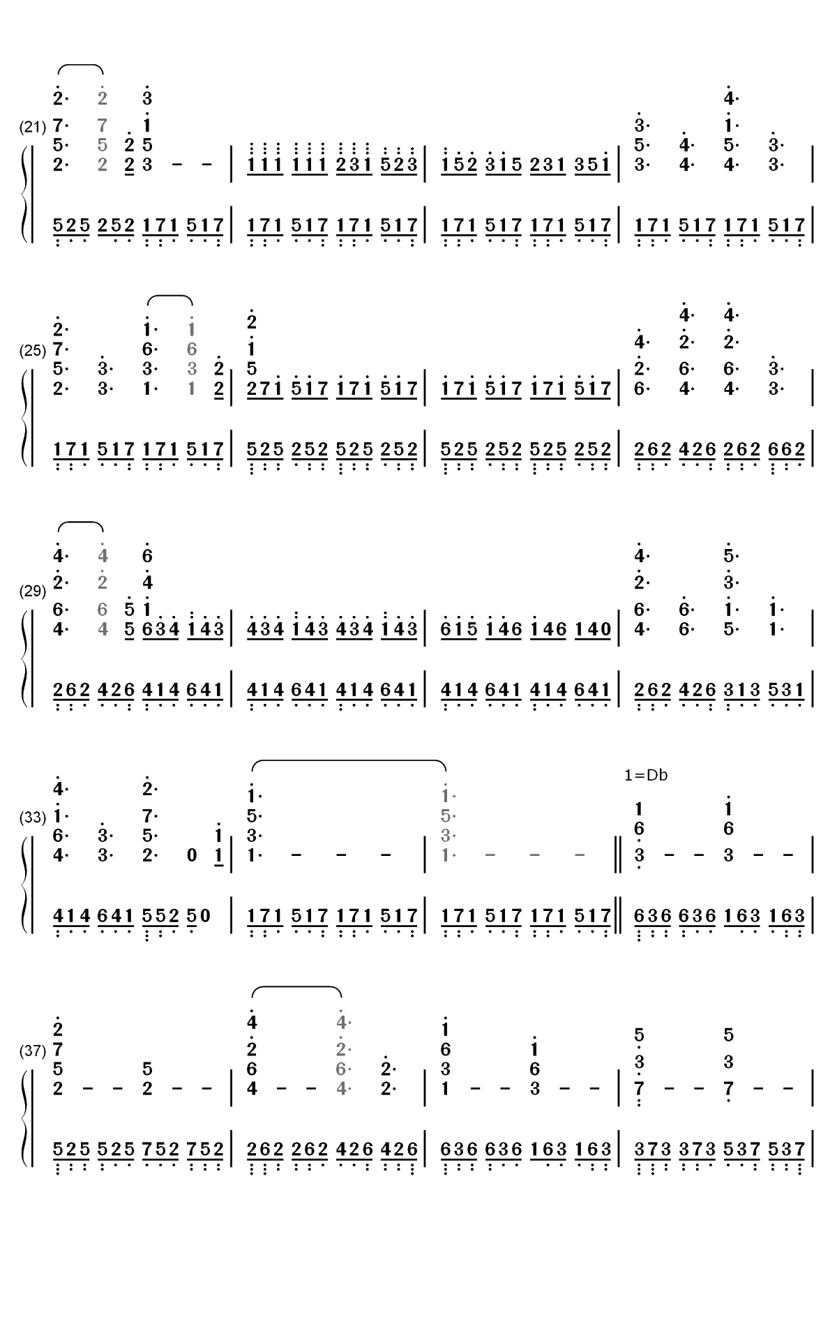 Sogno di Volare-文明6主题曲双手简谱预览2