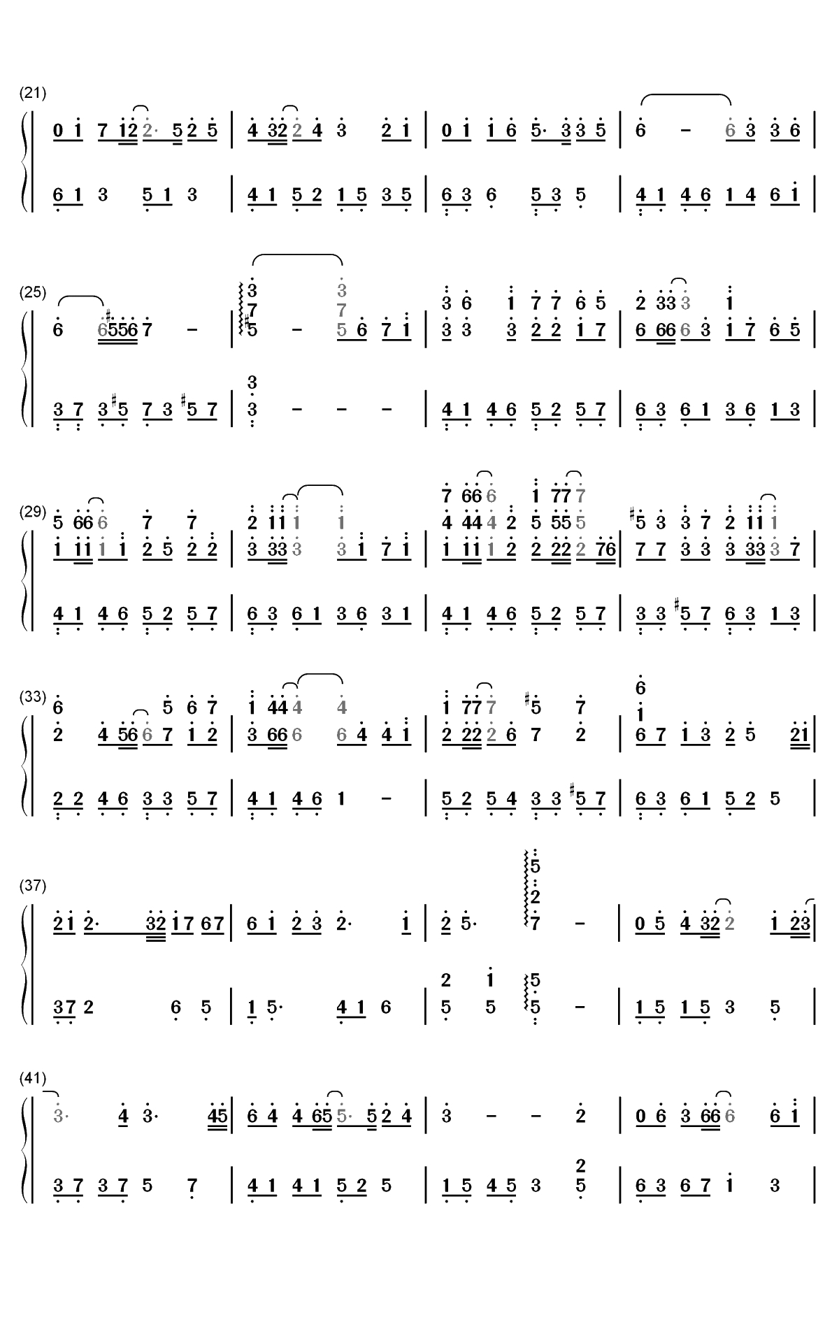 吹梦到西洲-被天使吻过的嗓音让人怦然心动双手简谱预览2