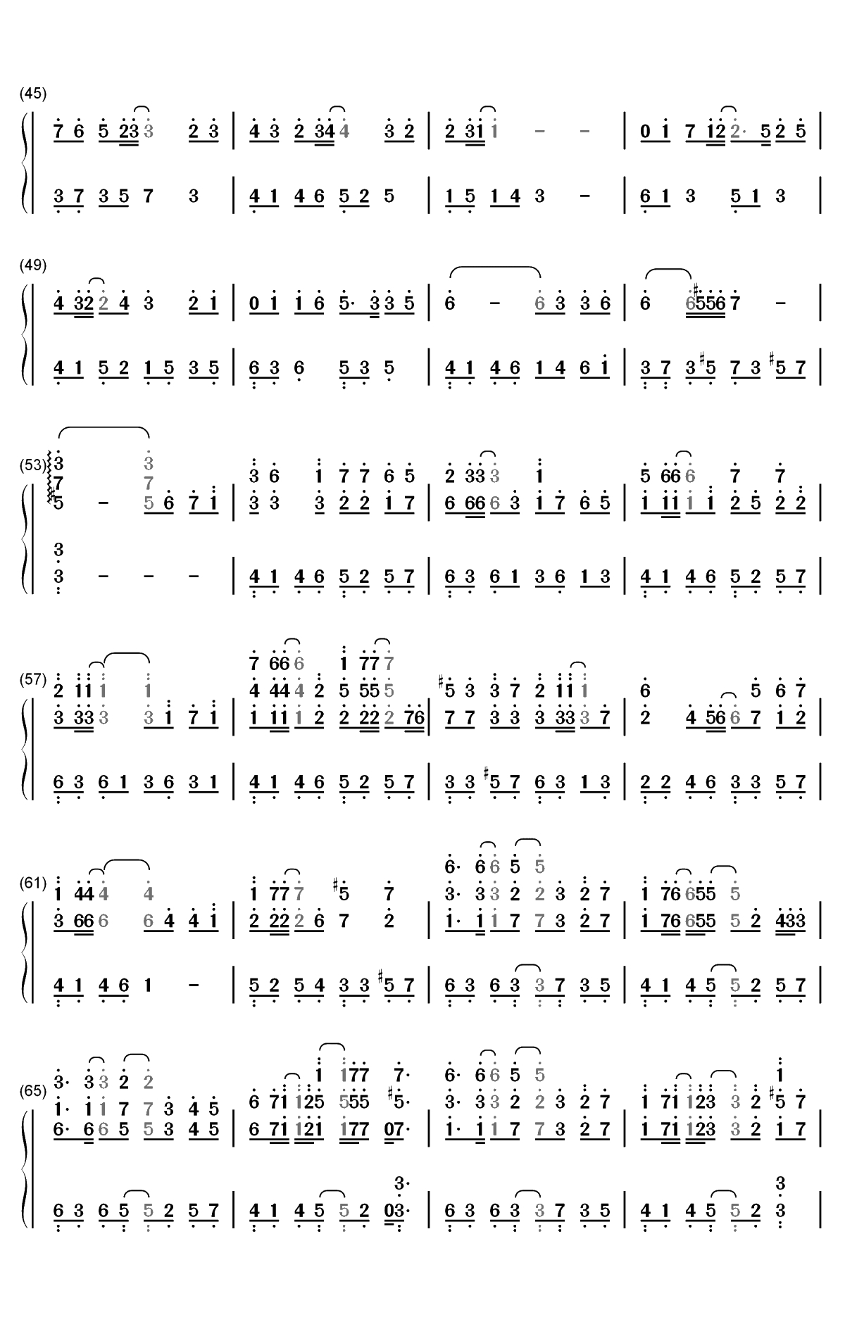 吹梦到西洲-被天使吻过的嗓音让人怦然心动双手简谱预览3