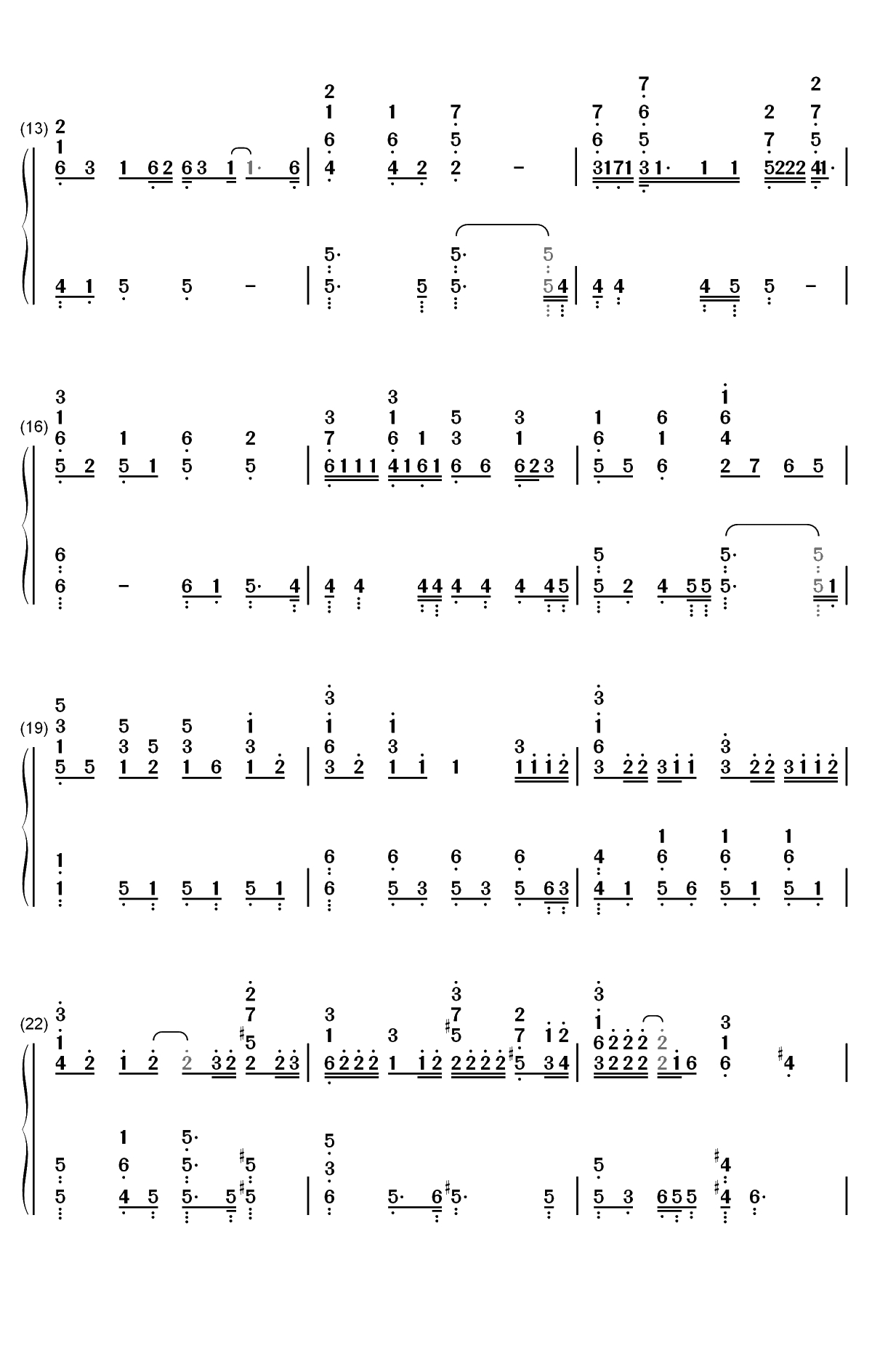 I LUV U-刘宪华双手简谱预览2